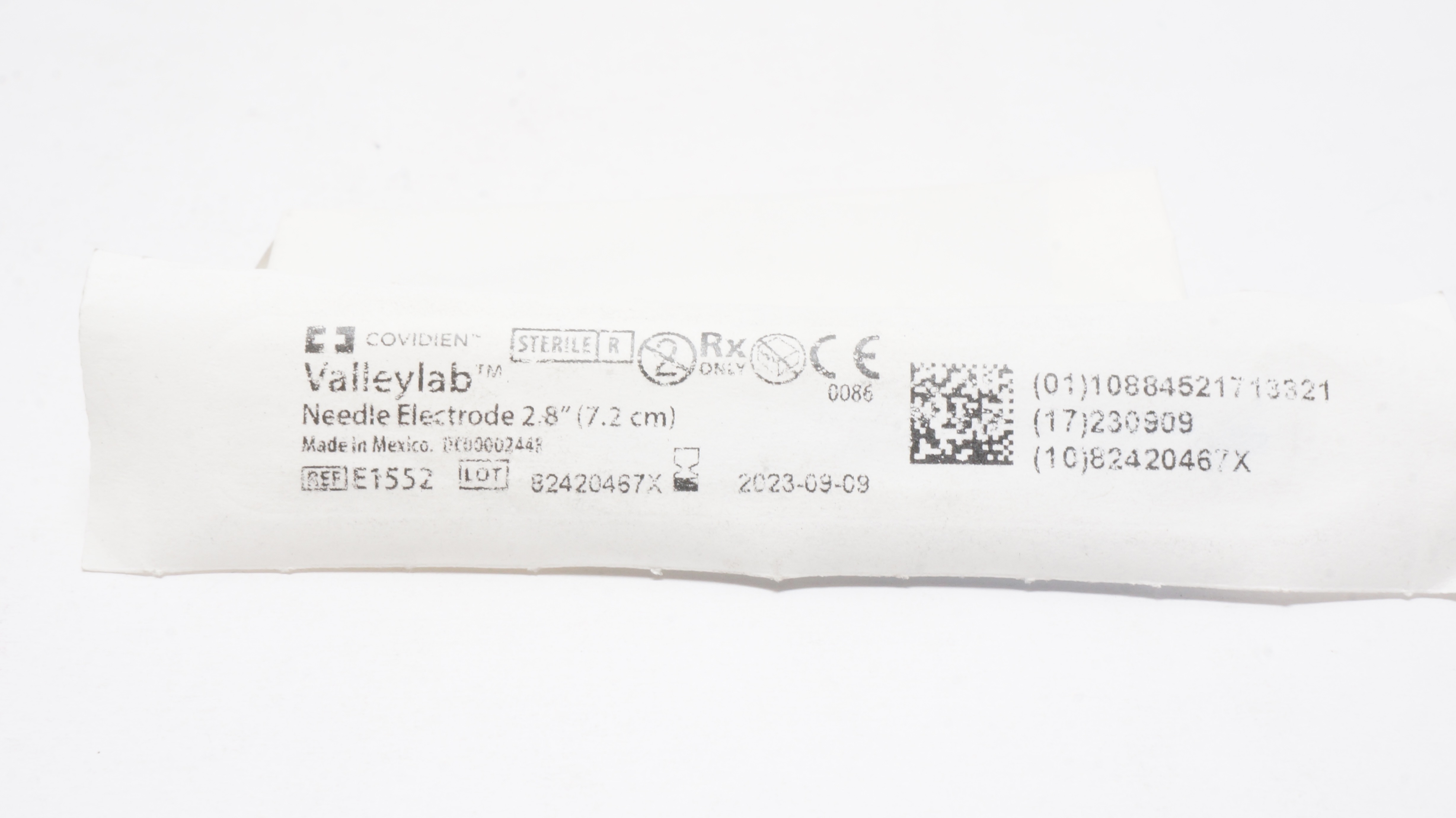 Covidien E1552 Valleylab Ndle Electrode 2.8 inch (x)
