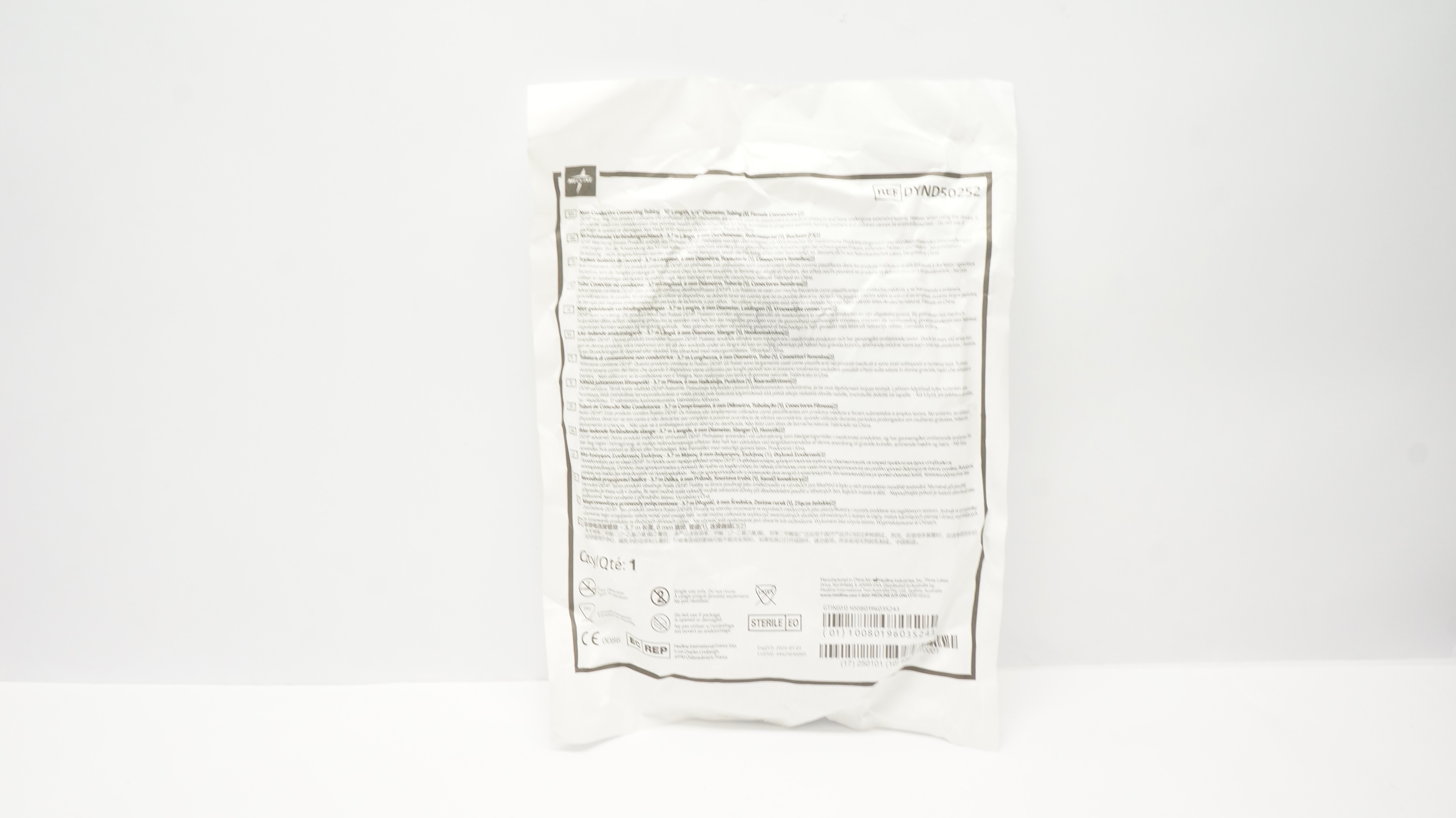 Medline DYND50252 Non-Conductive Connecting Tubing 12ft. x 1/4inch