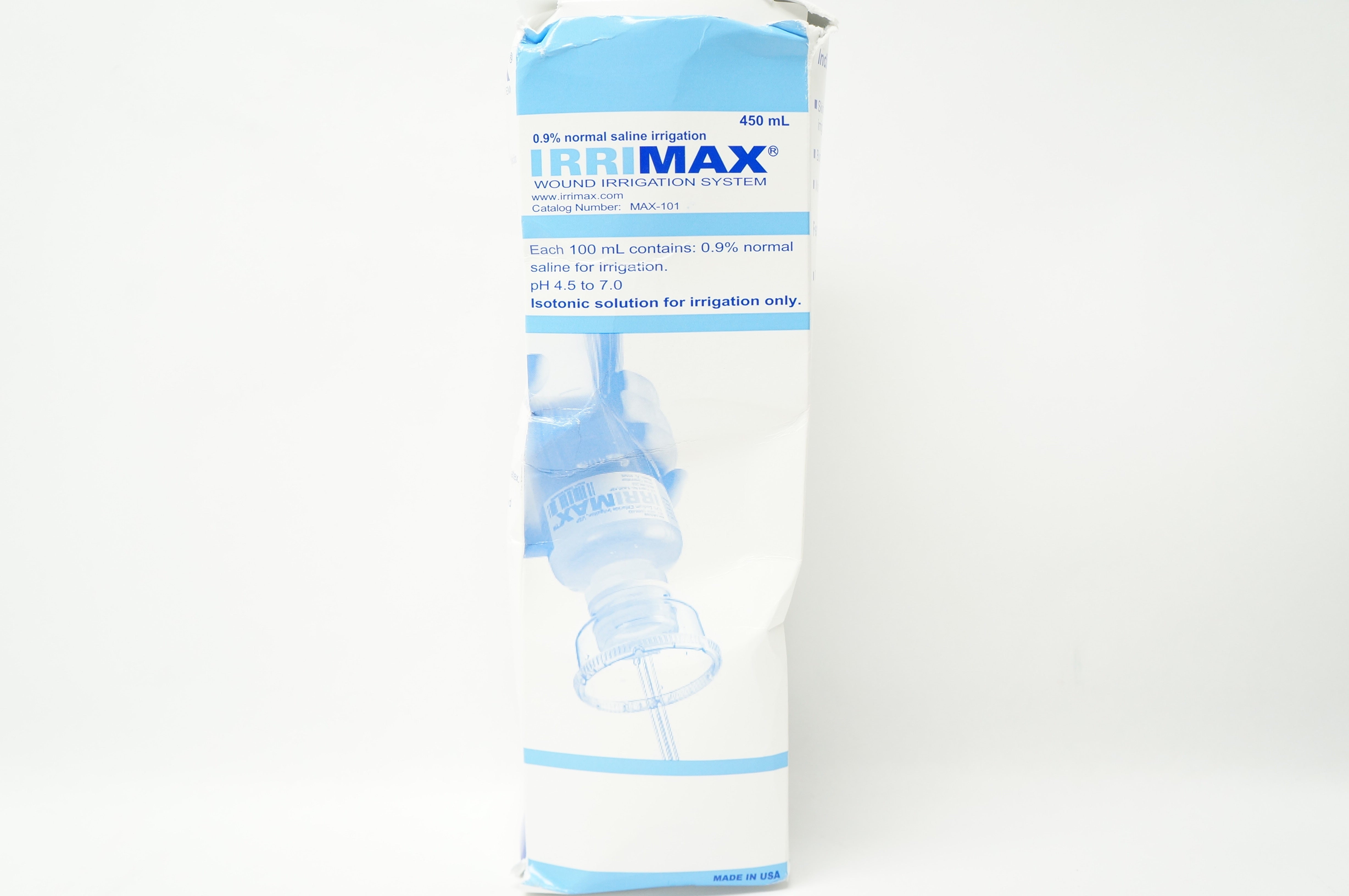 Irrimax MAX-101 Wound Irrigation System, 450mL, 0.9%