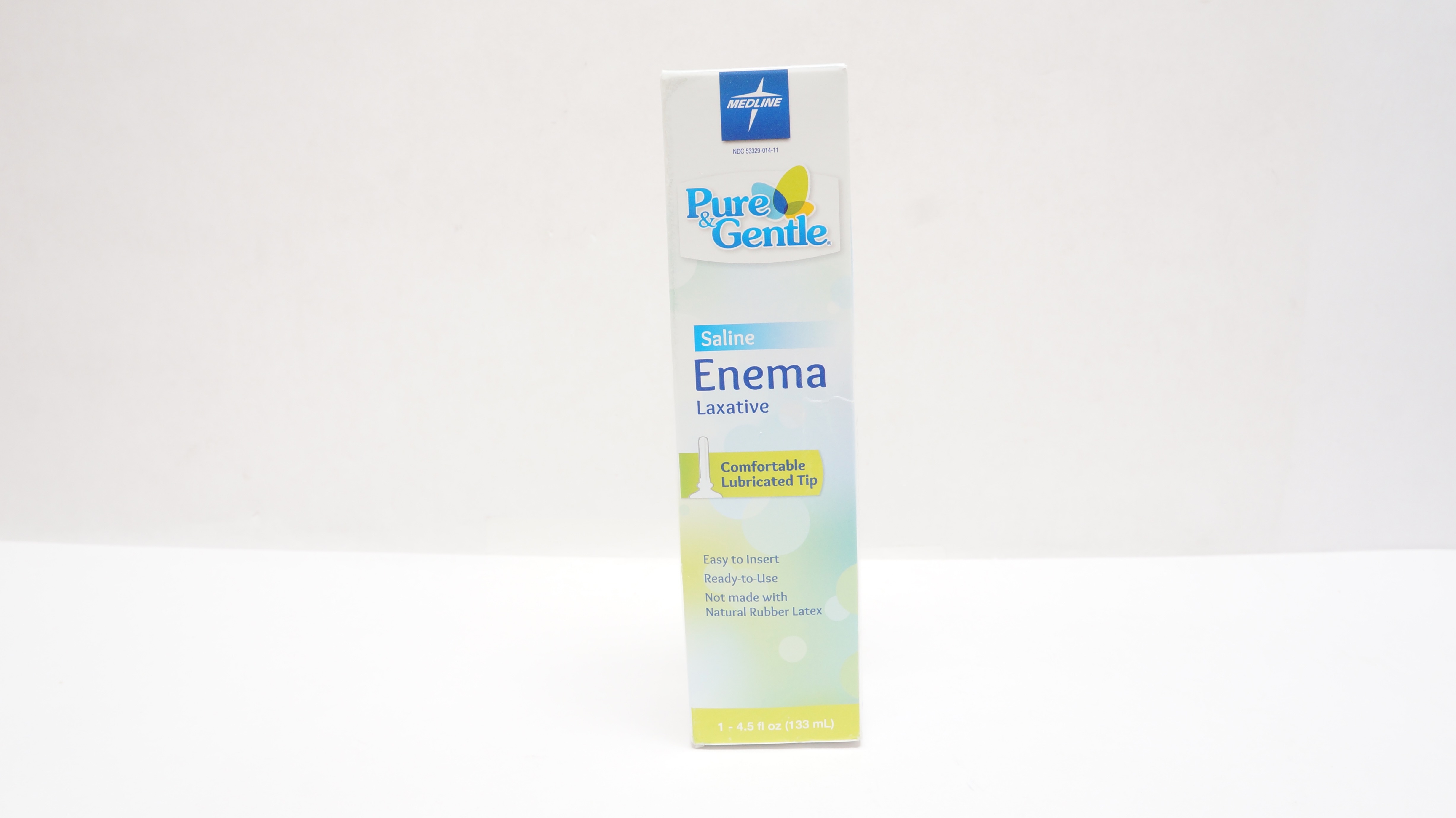 Medline CUR095005 Saline Enema Laxative, Comfortable Lubricated Tip 1 -4.5fl oz.