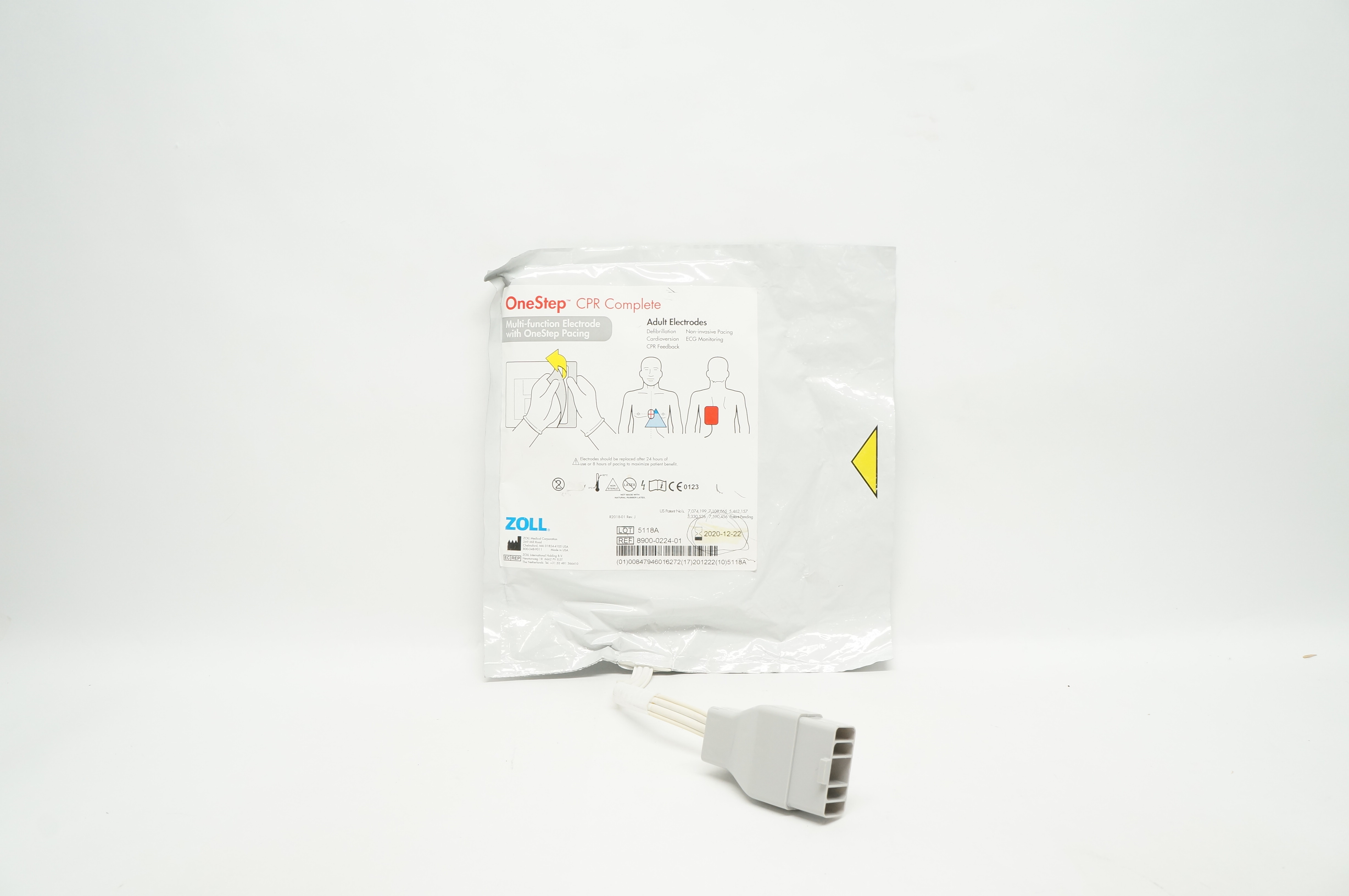 Zoll 8900-0224-01 OneStep CPR Complete Adult Multi-Function Electrodes (x)