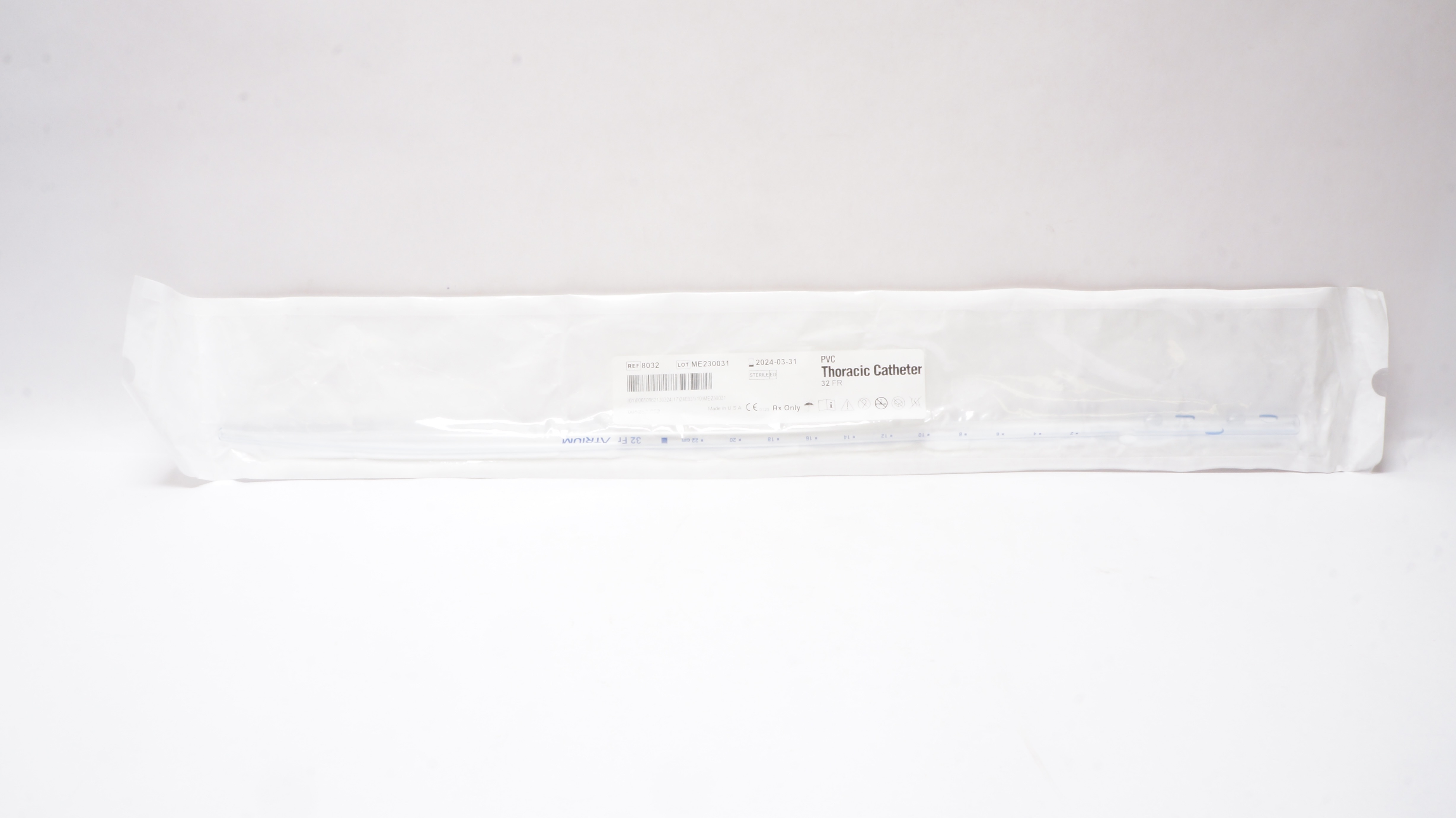 Atrium 8032 PVC Thoracic Cath. 32Fr.