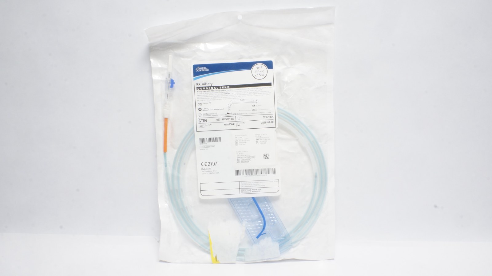 Boston Scientific M00545640 RX Biliary DUODENAL BEND 10F (3.3mm) x 15cm