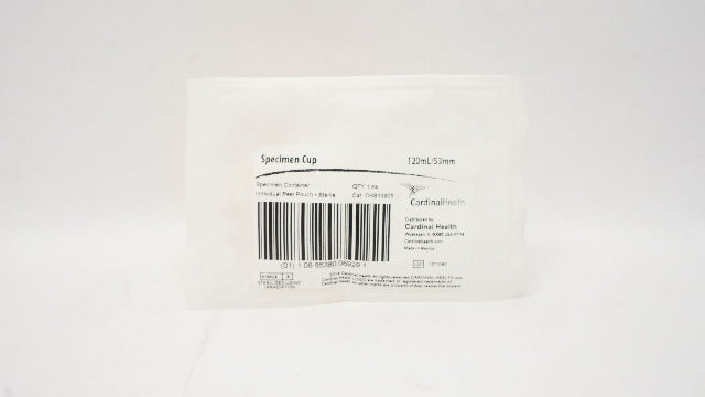Cardinal Health CHB13905 Specimen Cup, Sterile 120mL x 53mm
