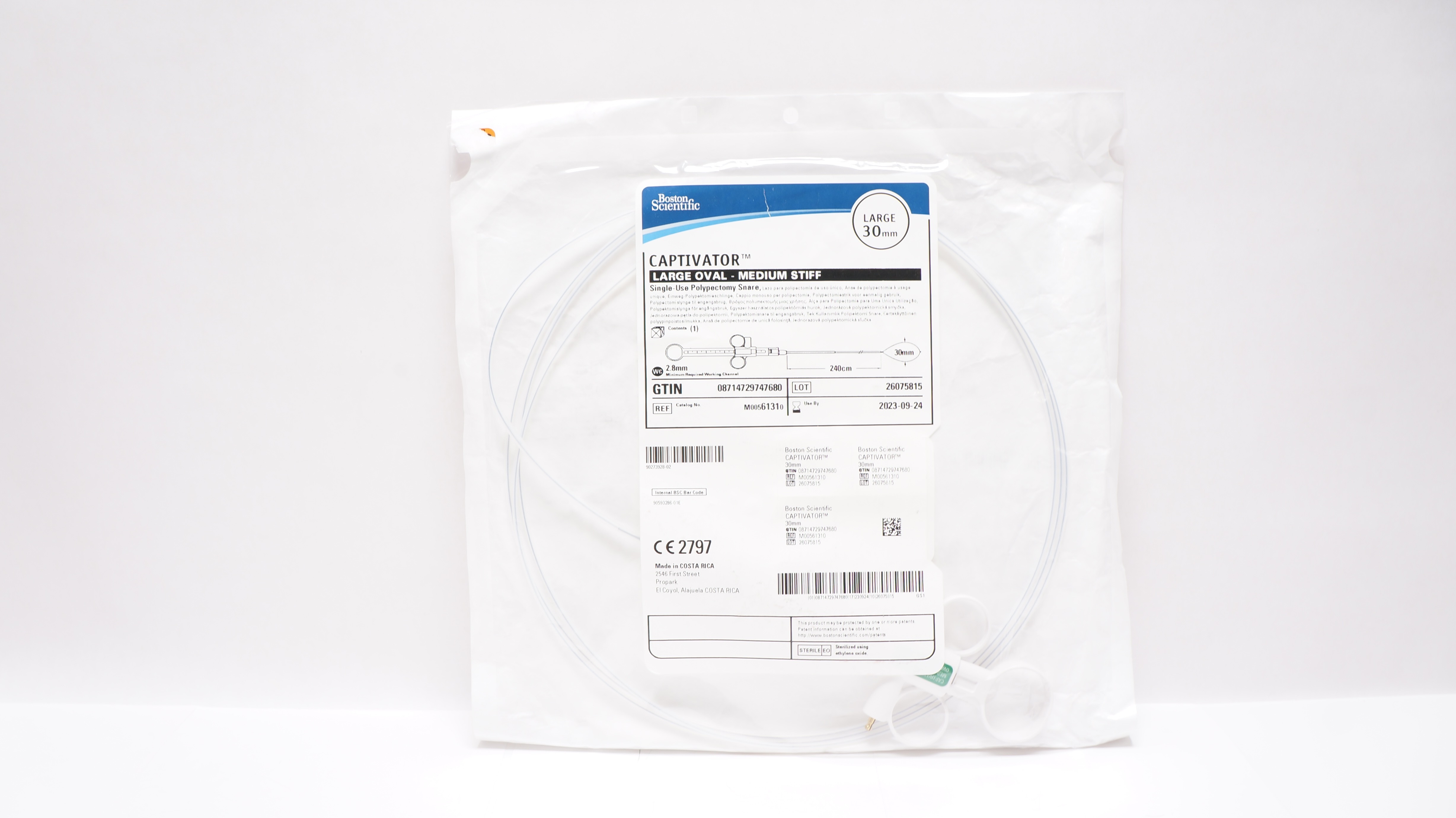Boston Scientific M00561310 Captivator Polypectomy Snare Large Oval, 30 mm (x)