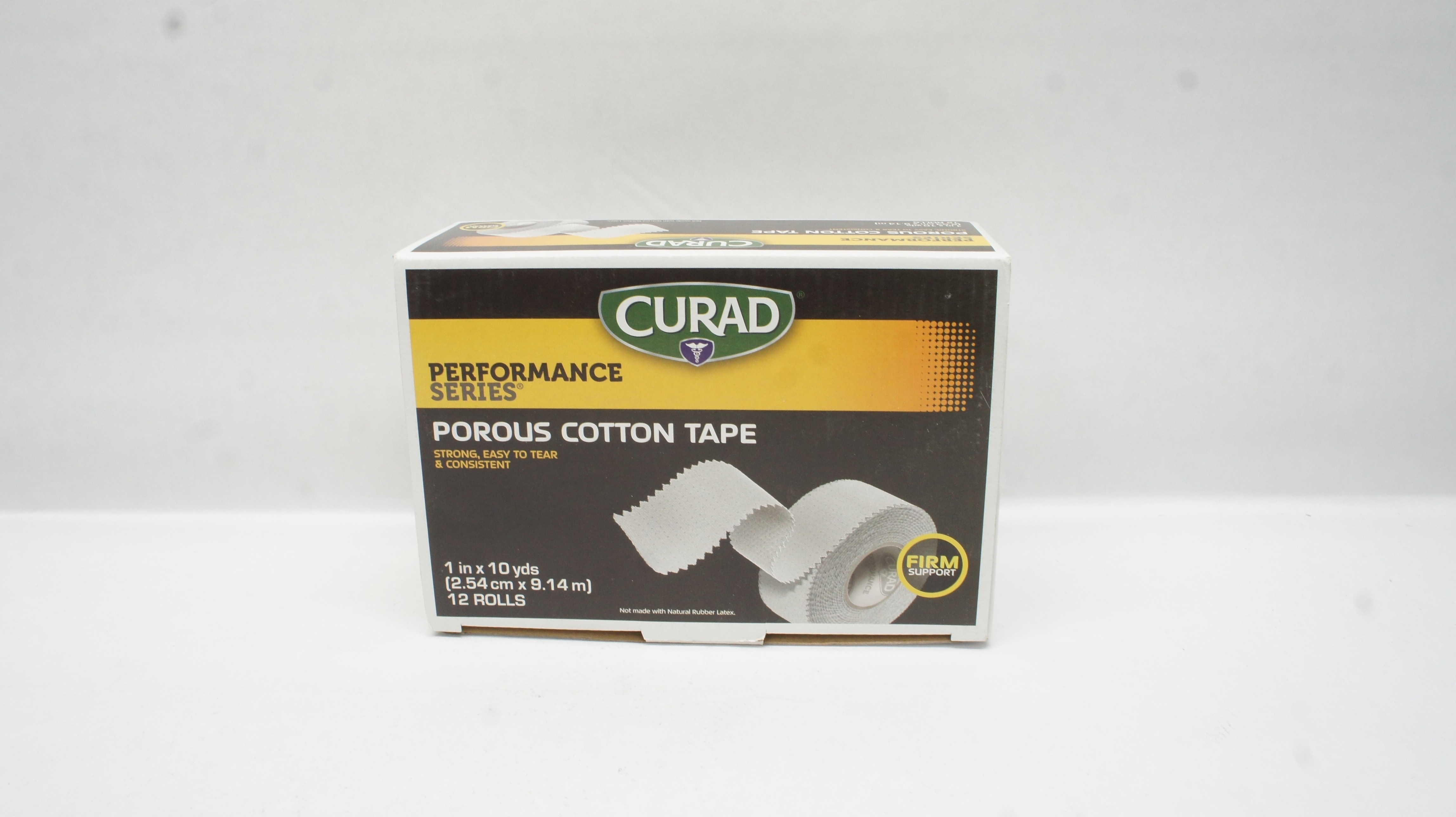 Medline CUR290101 Curad Performance Series Cotton Tape 1inch x 10yds - Box of 12