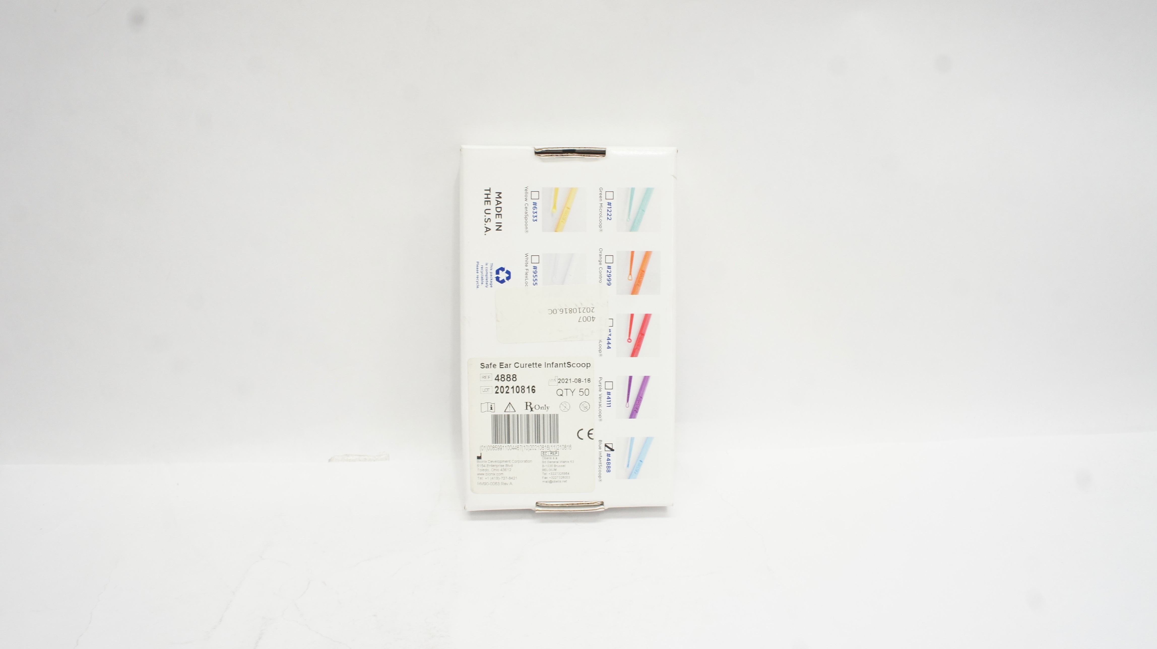 Bionix 4888 Safe Ear Curettes InfantScoop - Box of 50