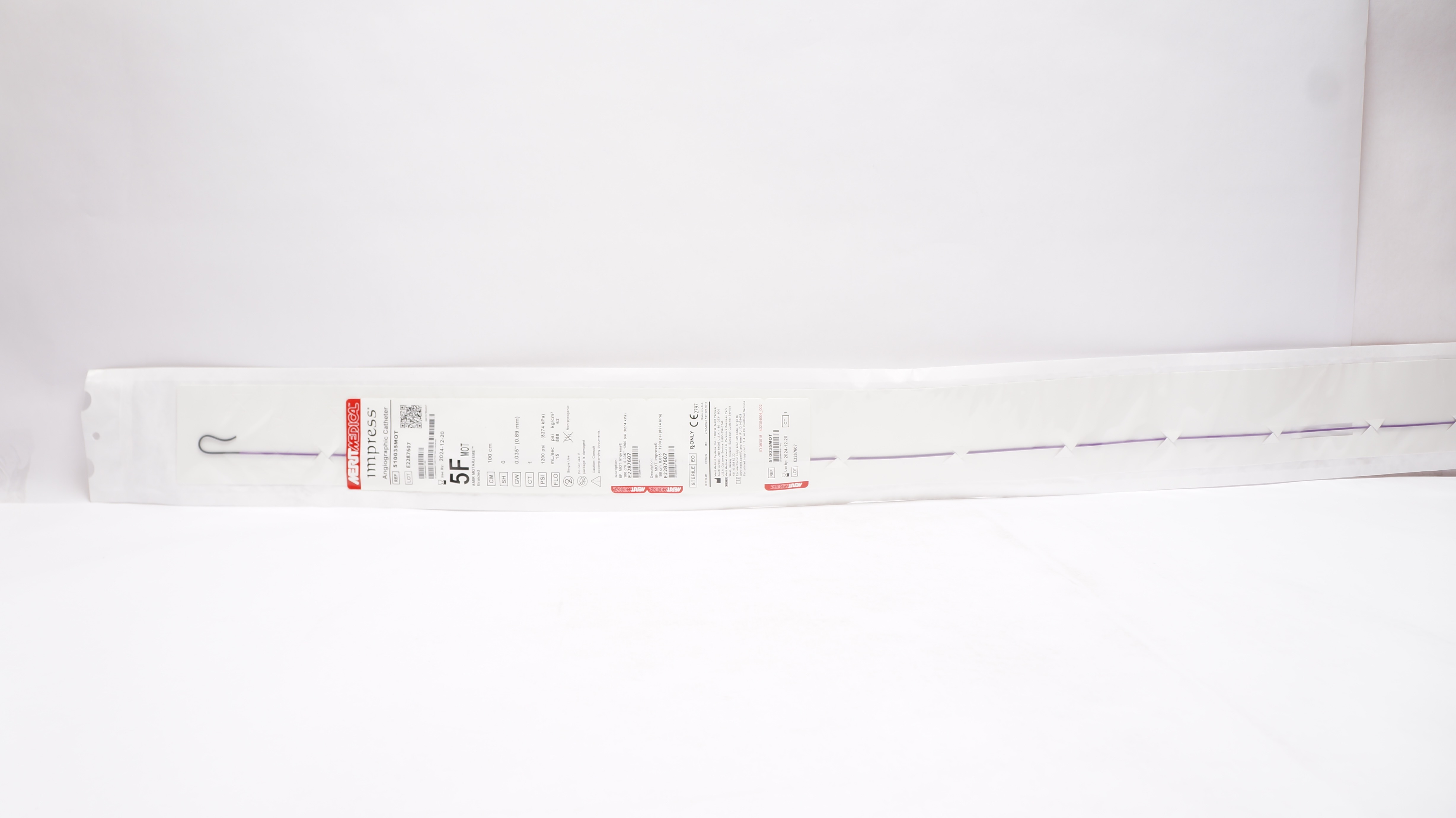 Merit Medical 510035MOT Impress Amir Motarjeme  Angiographic Cath. 5F, Braided