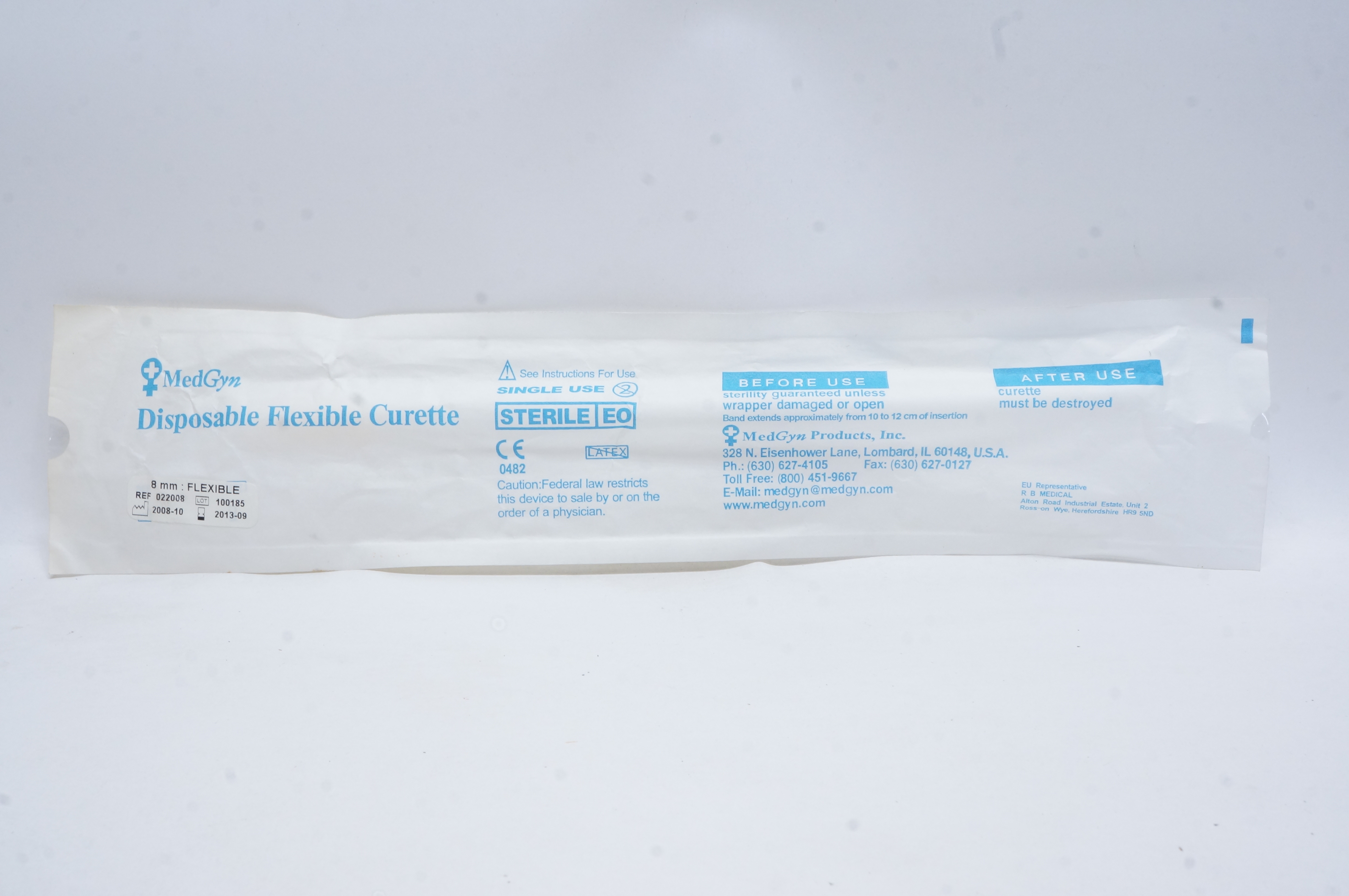 MedGyn 022008 Disposable Flexible Curette 8mm (x)