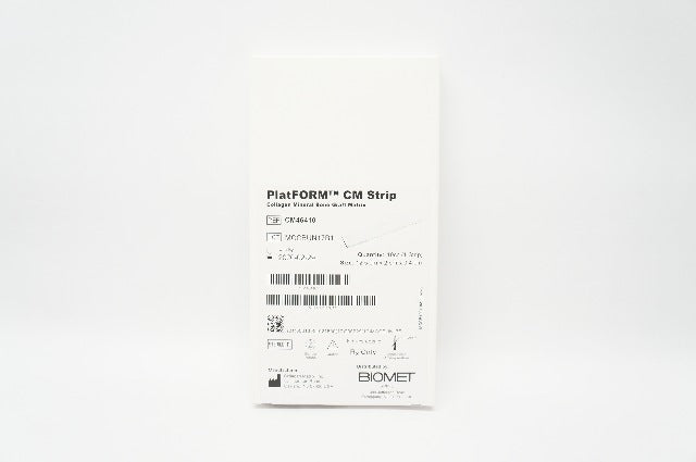 Biomet CM46410 PlatFORM Collagen Bone Graft Matrix 10cc 12.5 x 2 x 0.4cm (x)