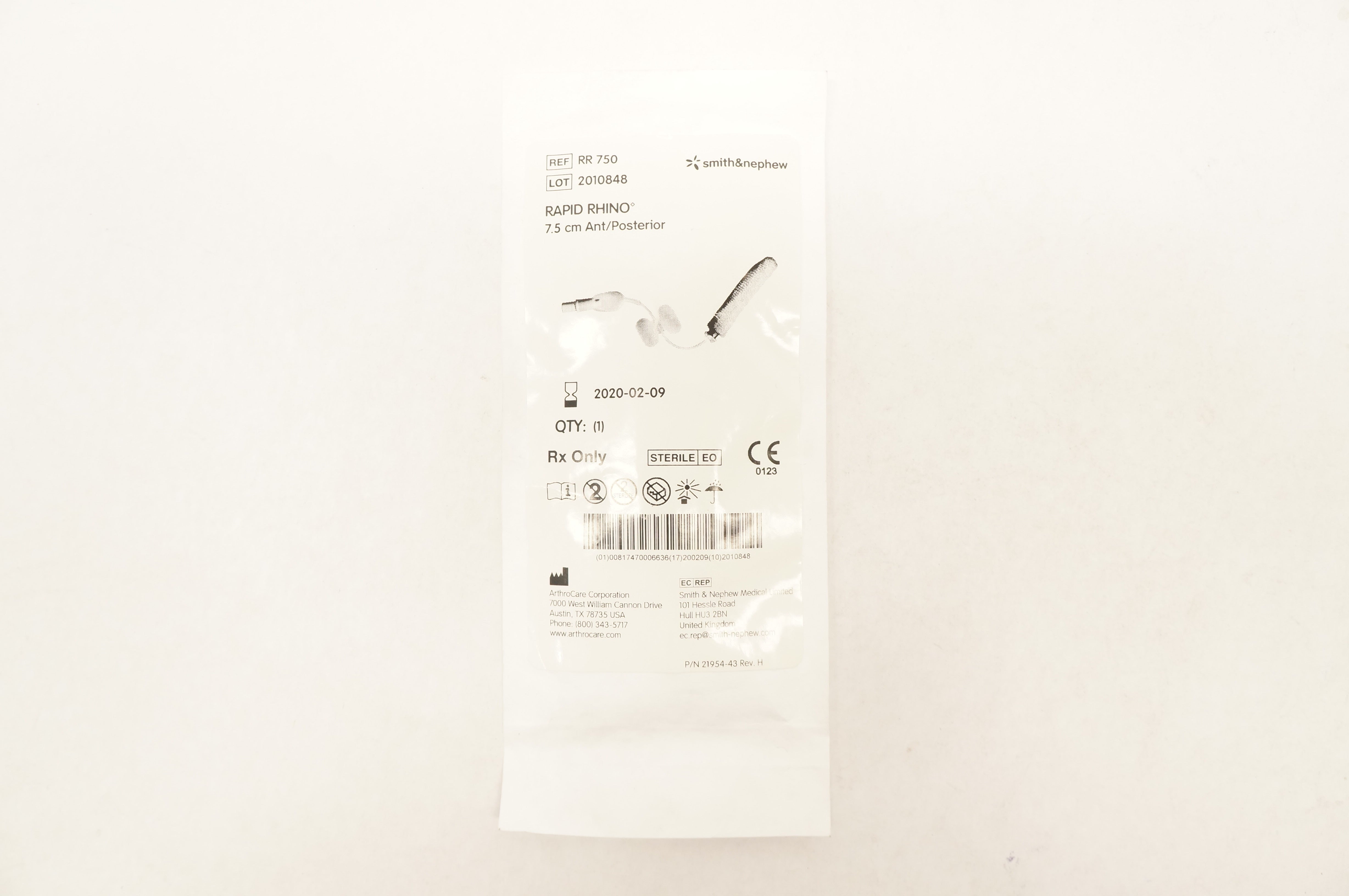 Smith&Nephew RR750 Rapid Rhino 7.5cm Ant/Posterior (x)
