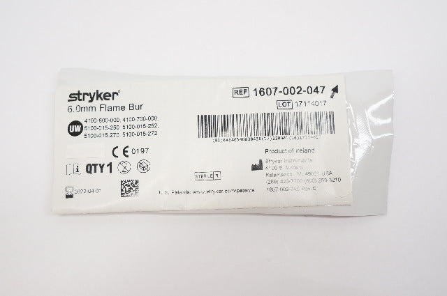 Stryker 1607-002-047 Flame Bur 6.0mm
