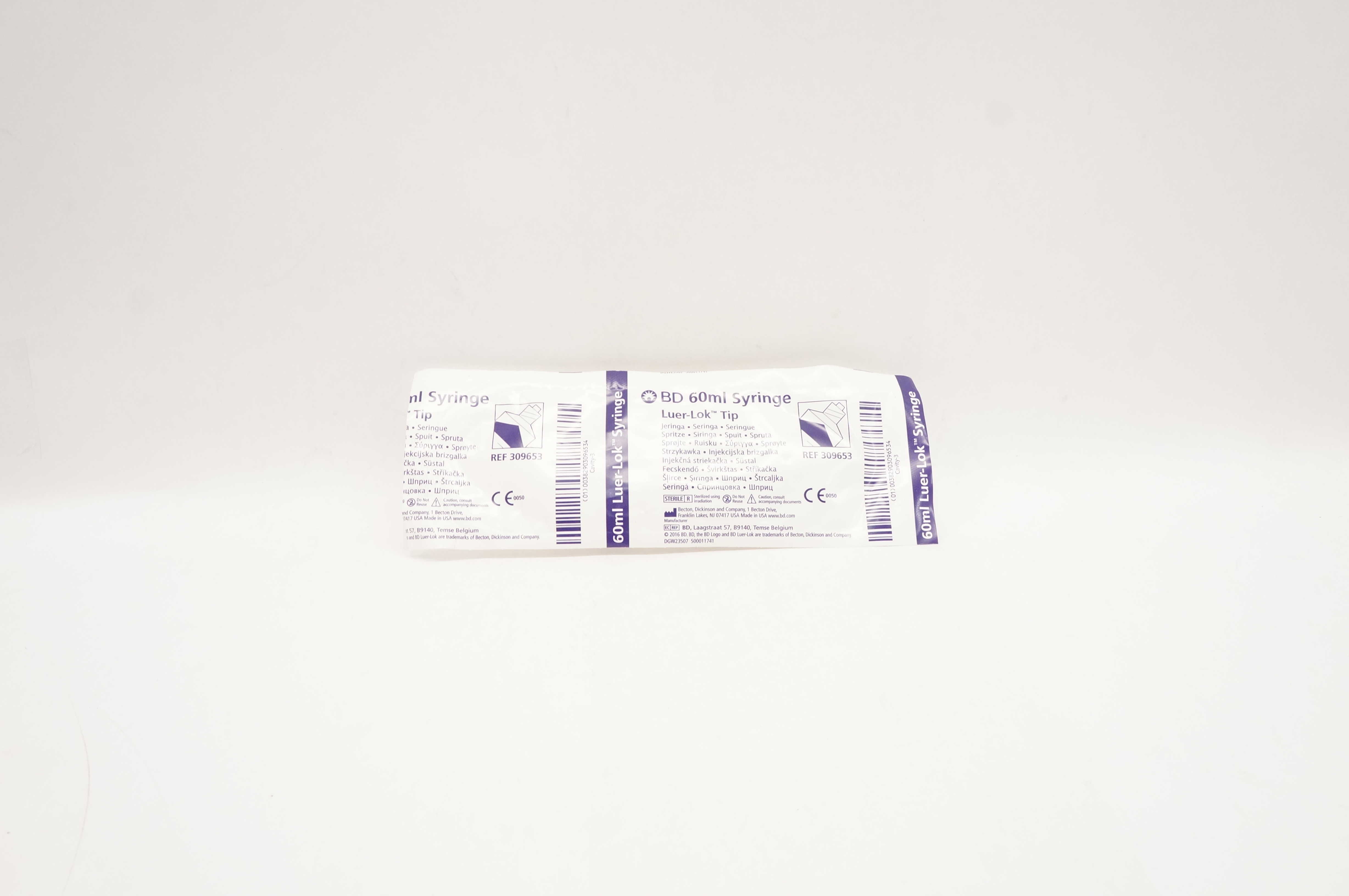 BD 309653 60ml Syringe Luer-Lok Tip (x)