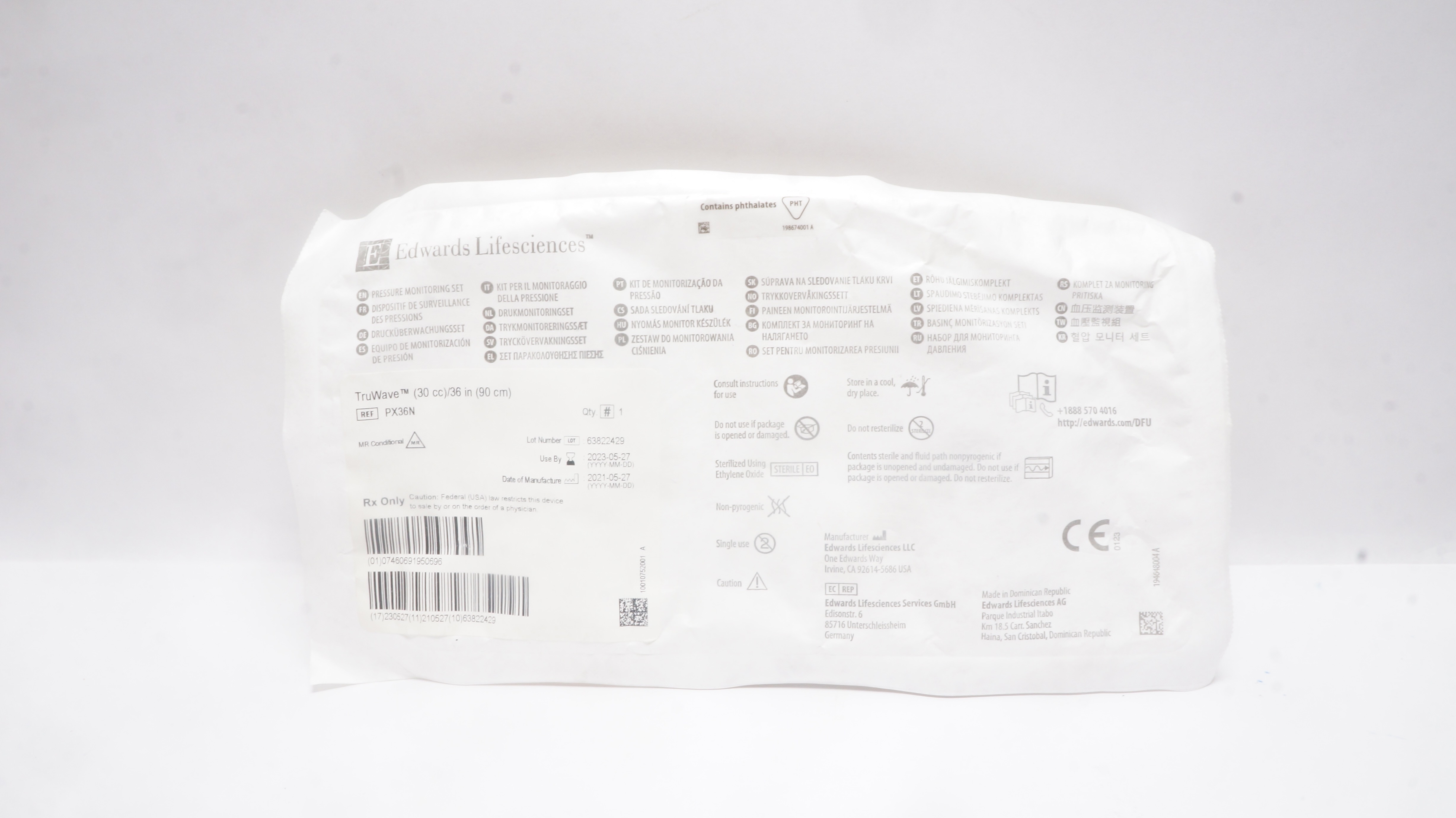 Edwards Lifesciences PX36N Pressure Monitoring Set (x)