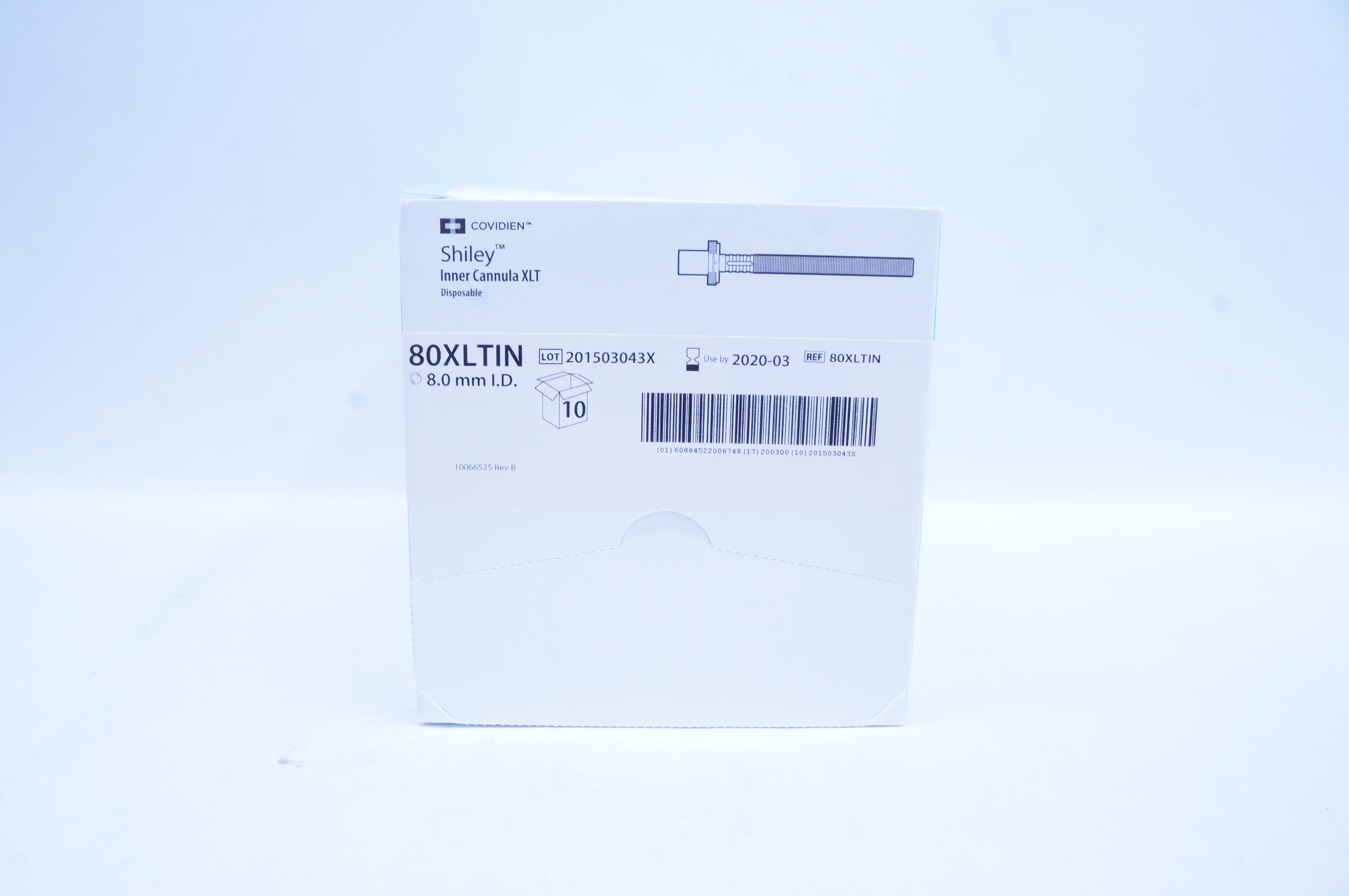 Covidien 80XLTIN Shiley Disposable Inner Cannula XLT 8.0mm ID (x) - Box of 10