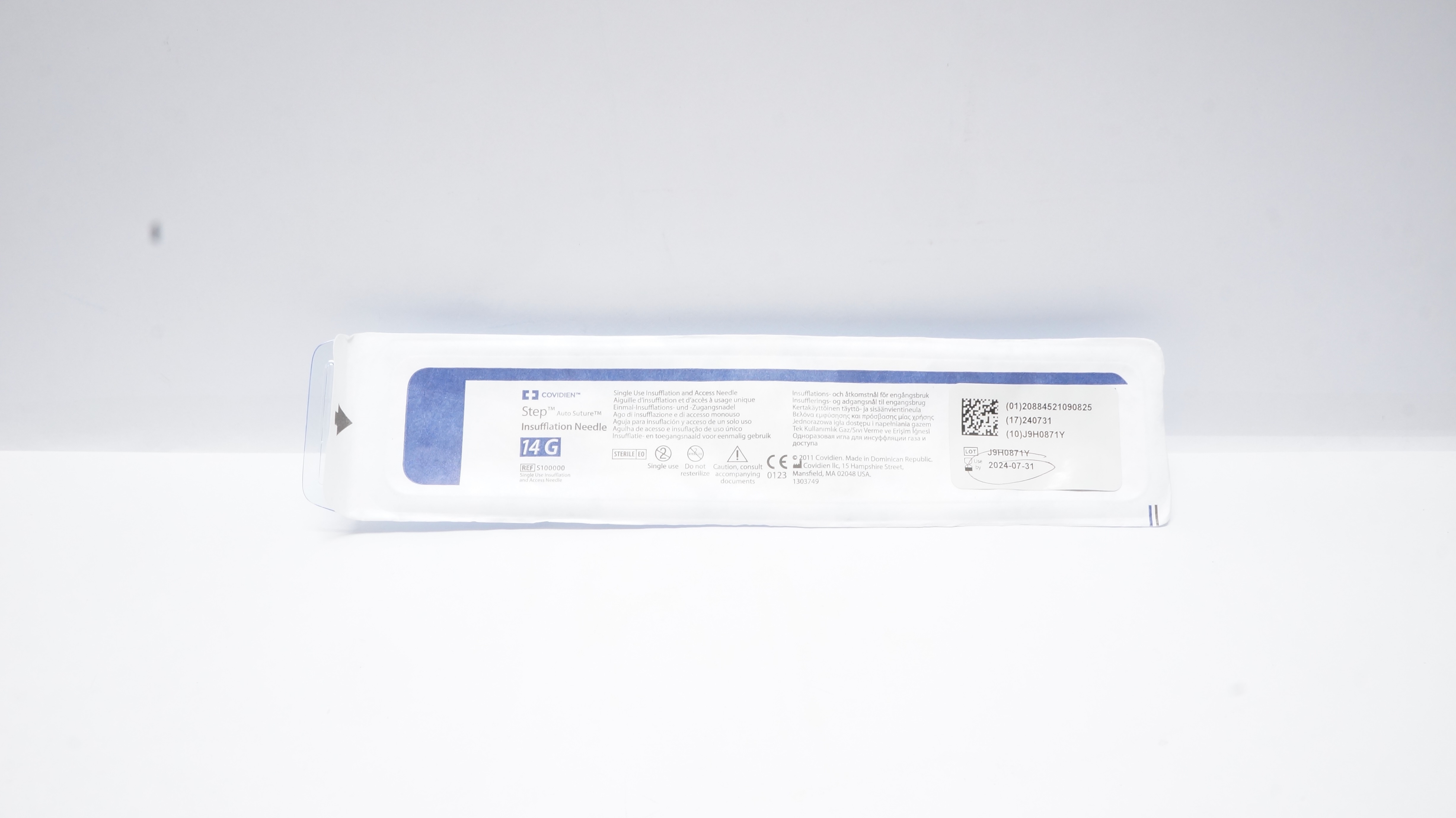Covidien S100000 Step Auto Suture Insufflation Ndle 14G