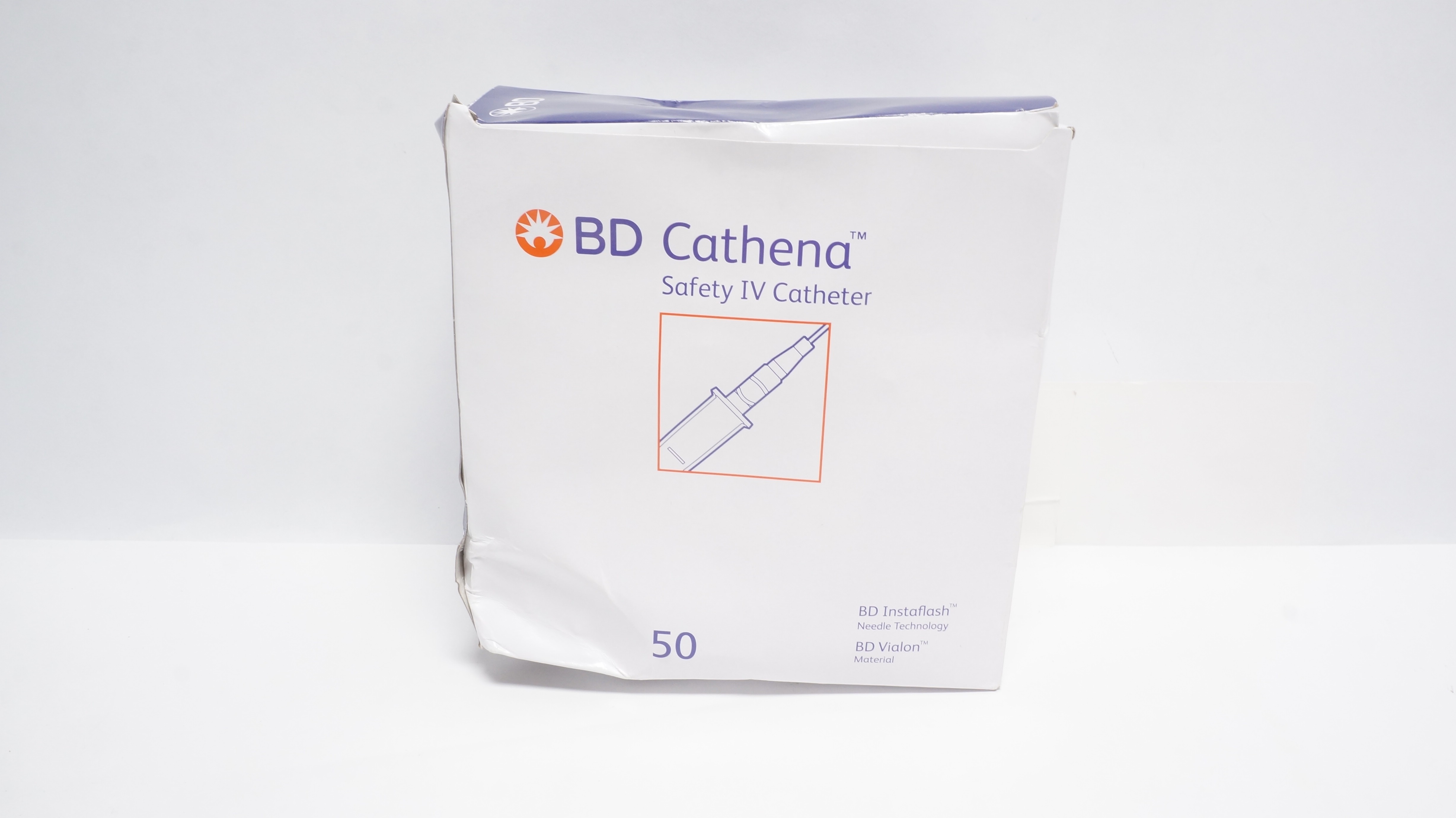 BD 386860 Athena Safety IV Cath. Needle Technology 24Ga x 0.75In - Box of 50