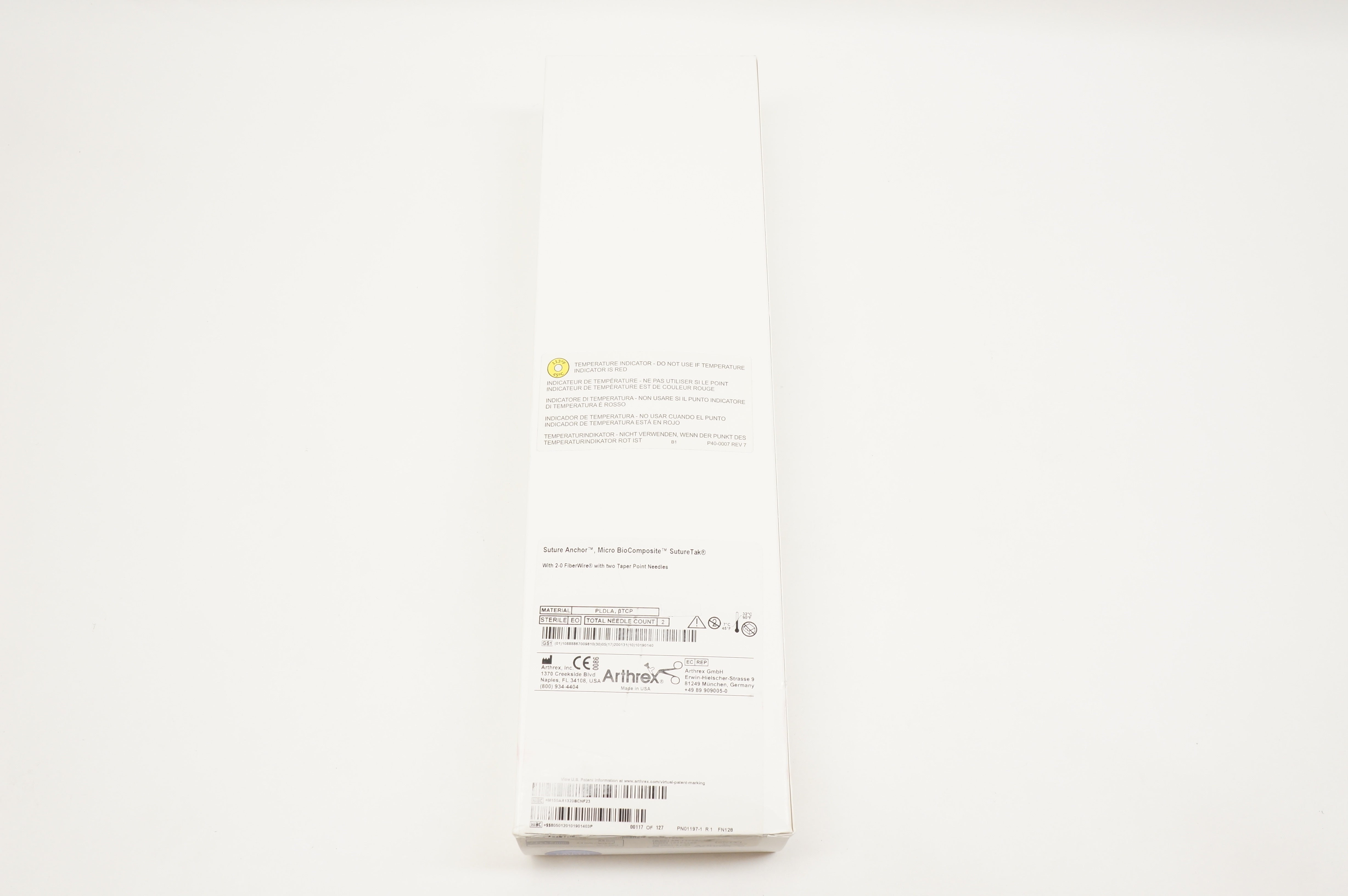Arthrex AR-1320BCNF Stre Anchor, Micro BioComposite 2.4 x 6.5mm (x) - Box of 5