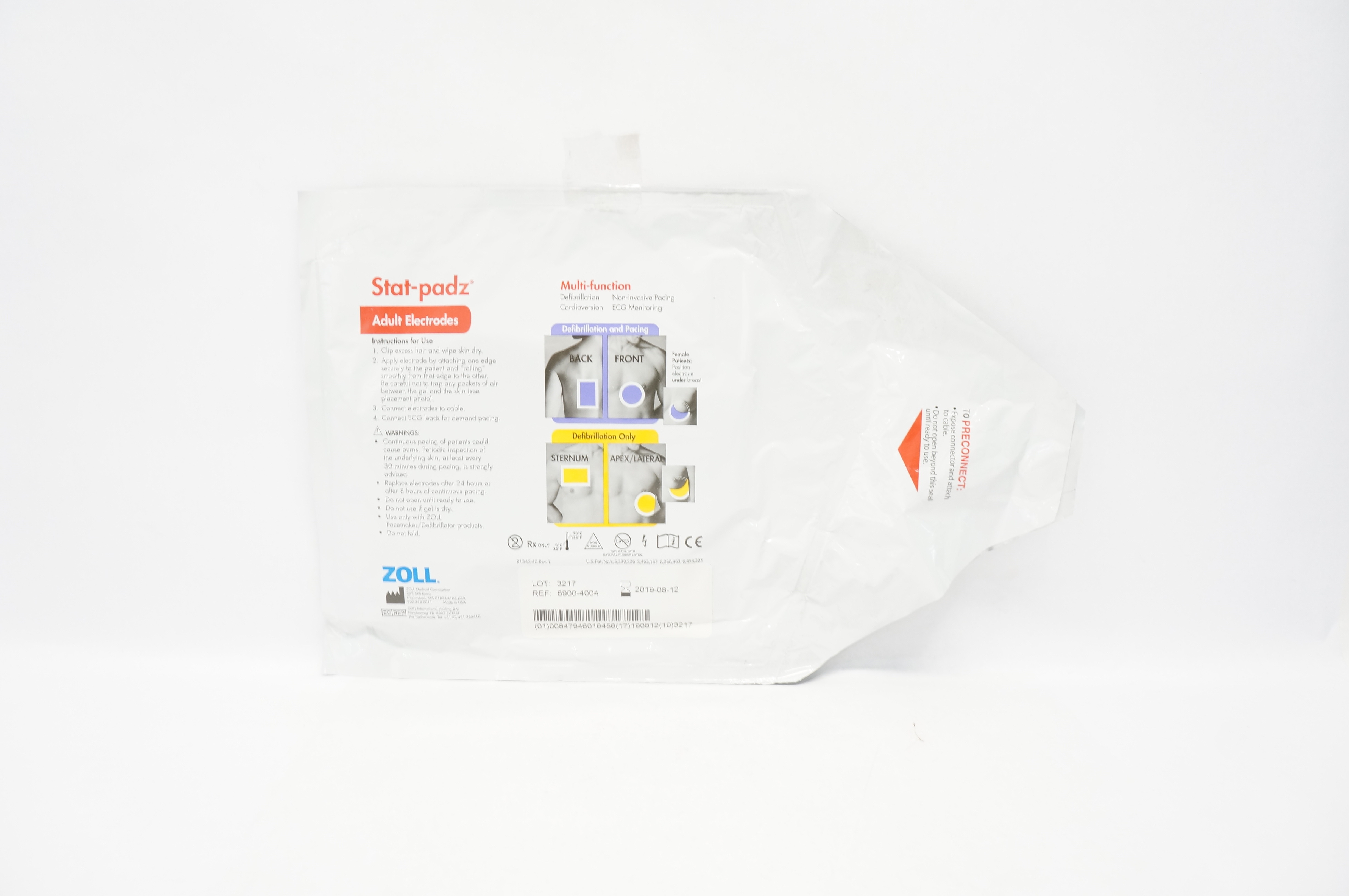 Zoll 8900-4004 Stat-Padz Multi-Function Adult Electrodes (x)
