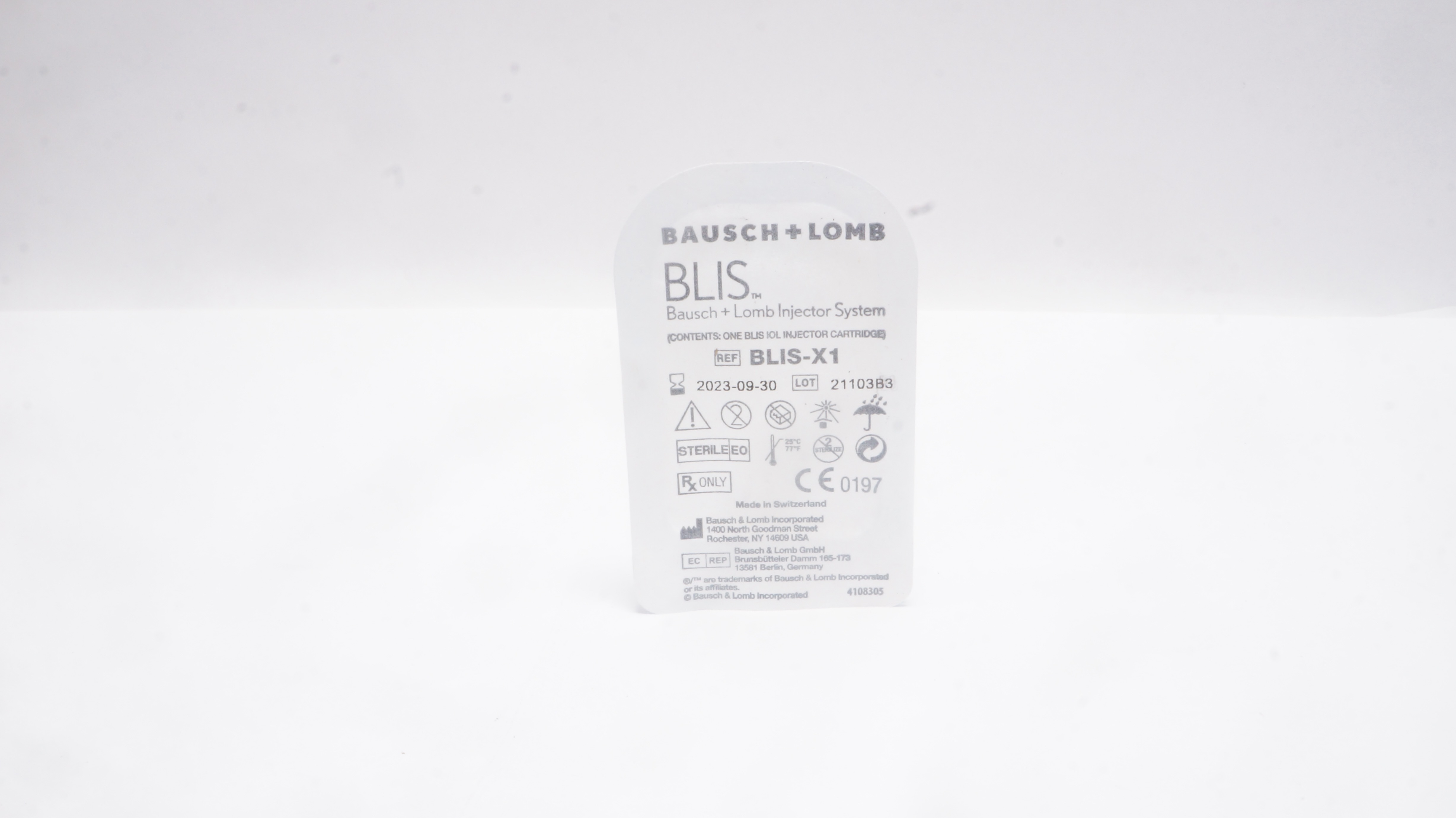 Bausch Lomb BLIS-X1 Cartridge for the Insertion of Intraocular Lenses