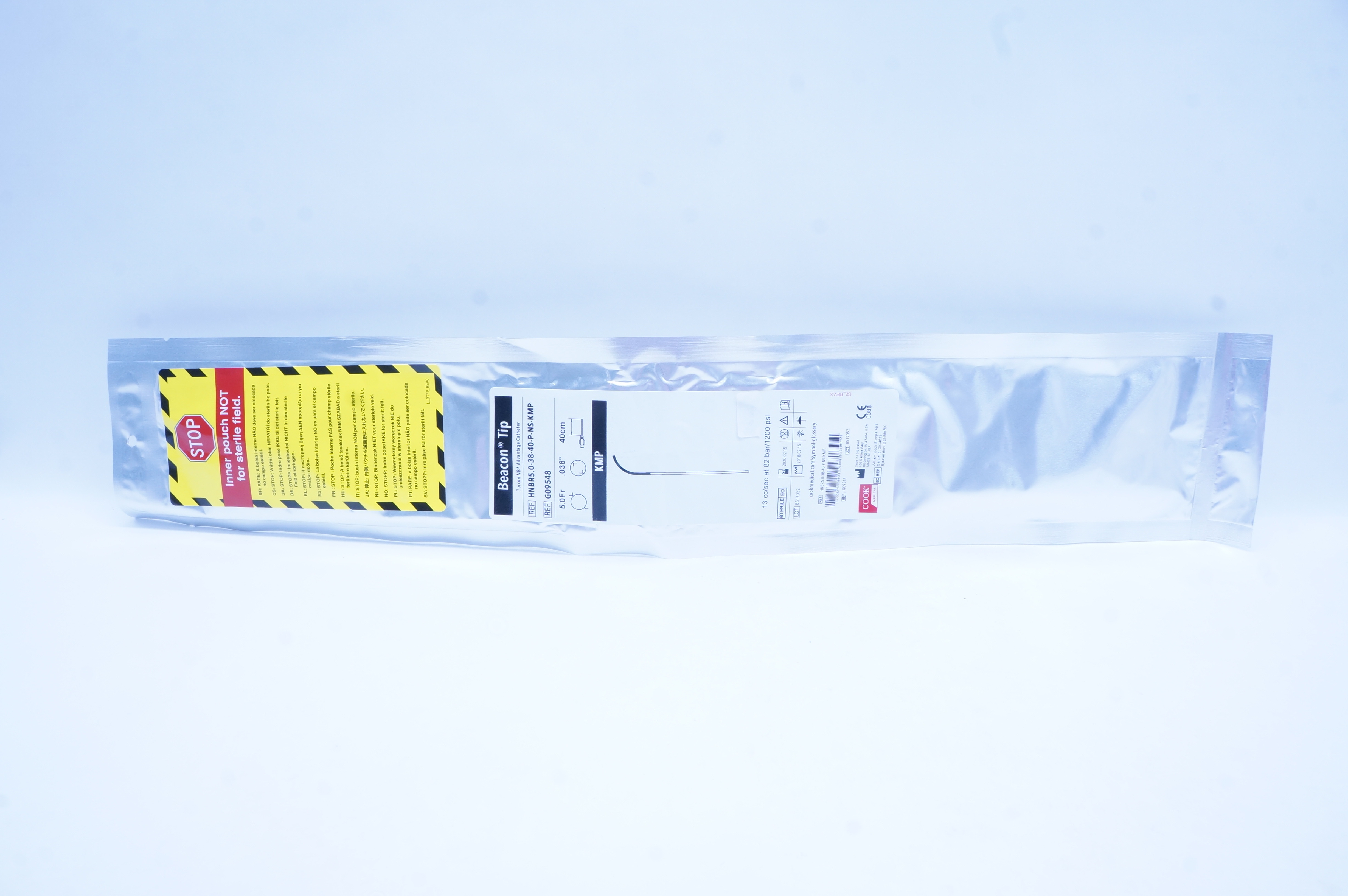 Cook G09548 Beacon Tip KMP Torcon NB Advantage Cath. 5.0Fr x .038inch x 40cm (x)