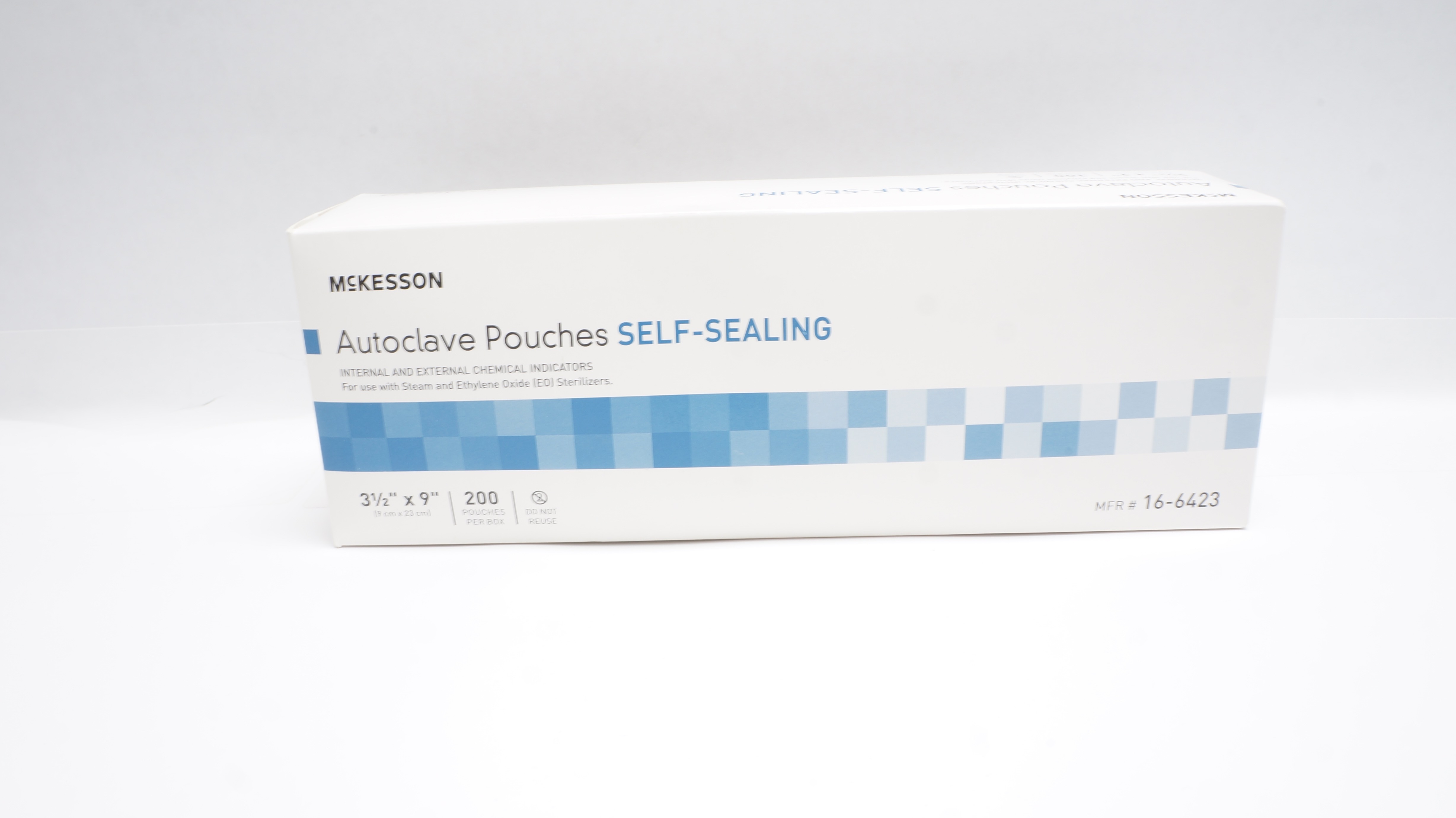 McKesson 16-6423 Autoclave Pouches Self-Sealing 3-1/2 x  9inch (x) - Box of 200