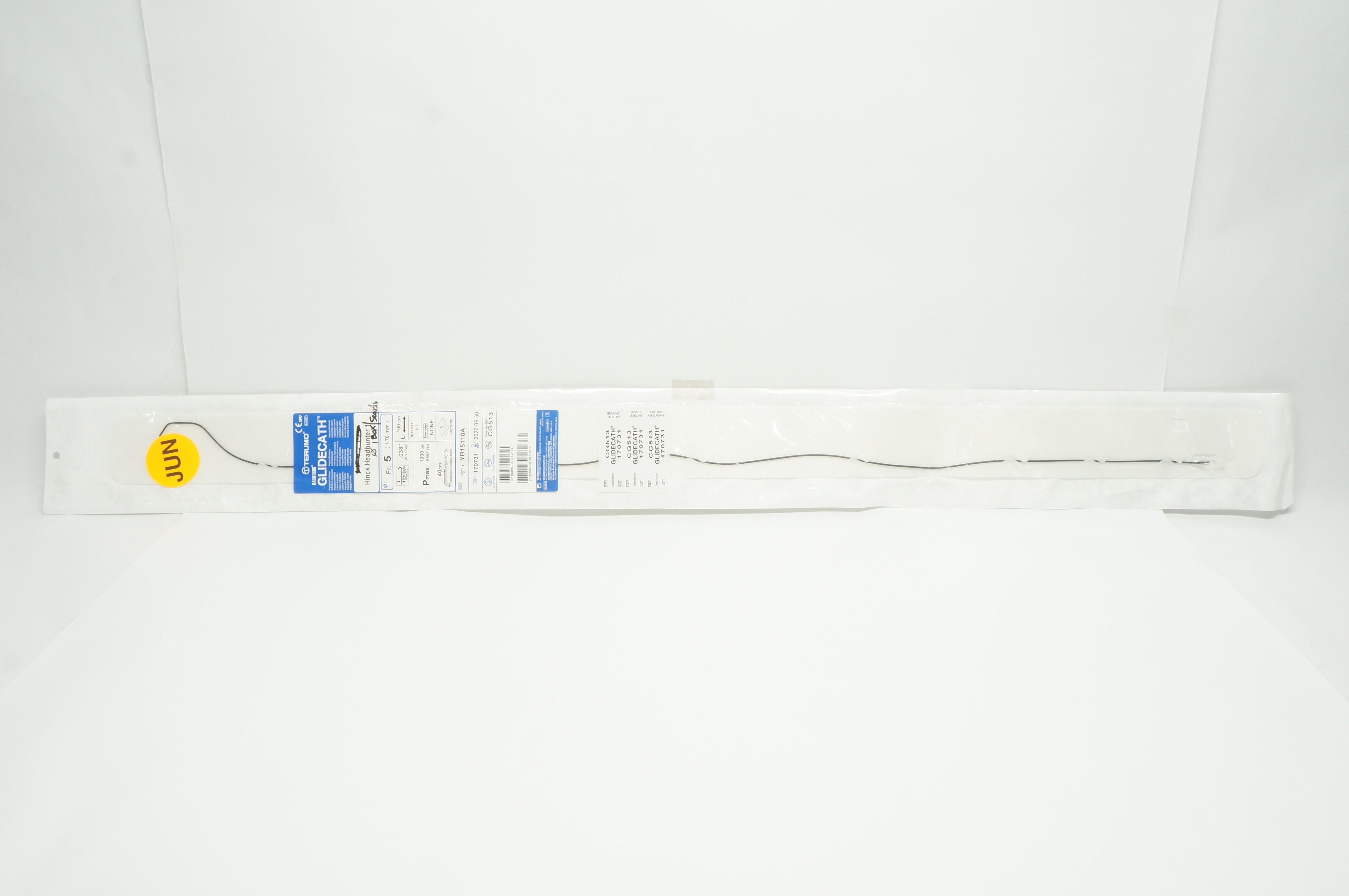 Terumo YB15110A Radifocus Glidecath Hick Headhunter 1 Fr. 5, 0.038 (x)