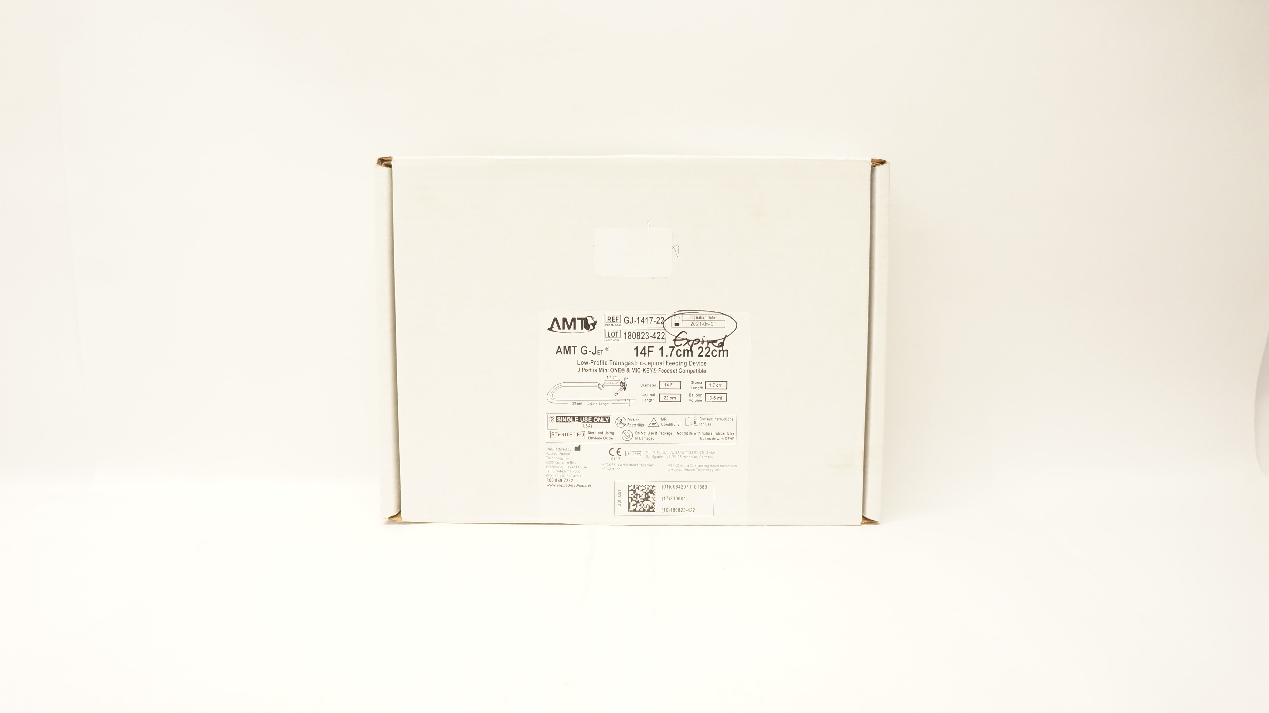 Applied Medical GJ-1417-22 AMT G-Jet Feeding Device 14F x 1.7cm x 22cm (x)