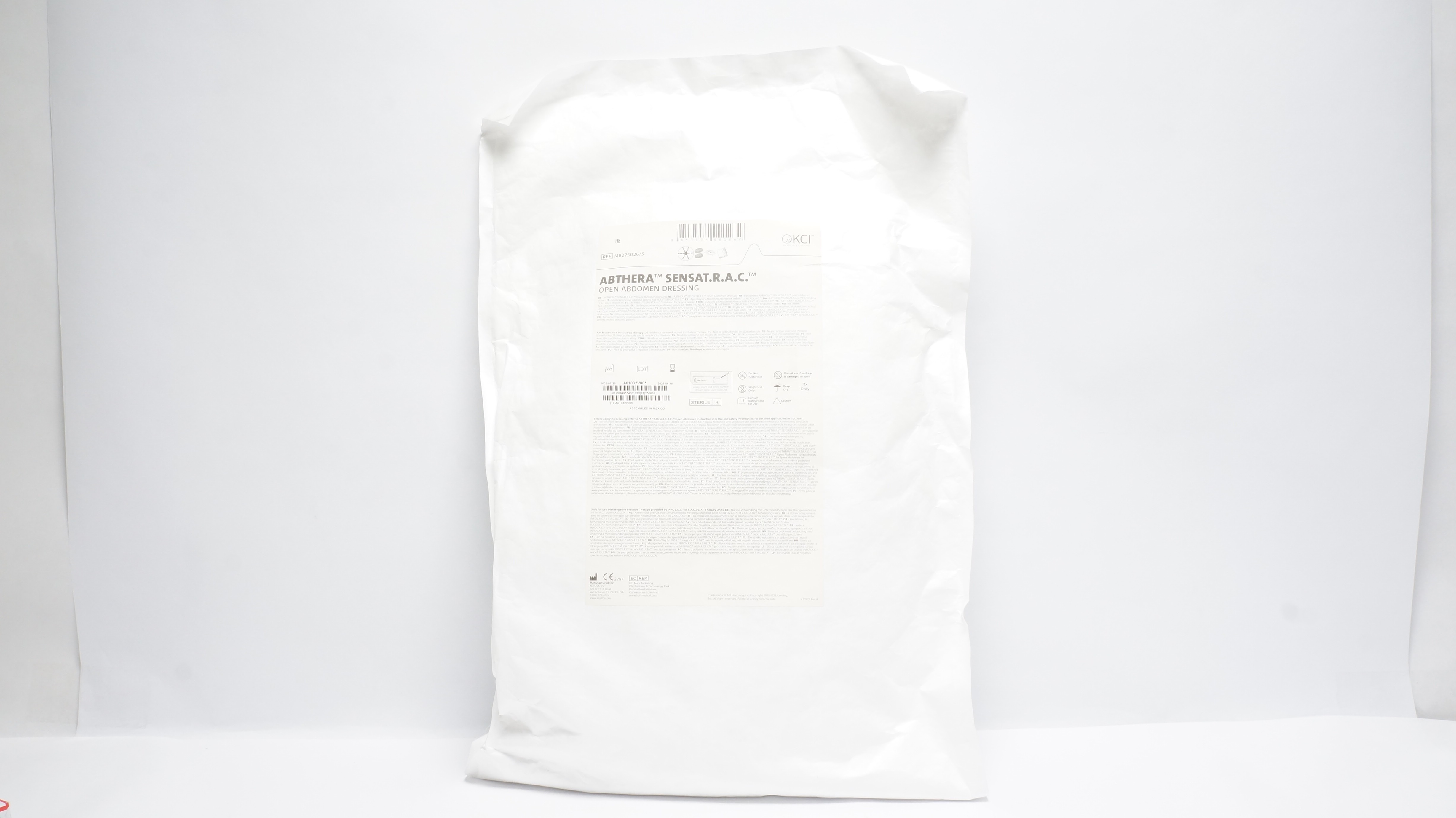 KCI M8275026/5 ABThera SensaT.R.A.C. Open Abdomen Dressing (x)