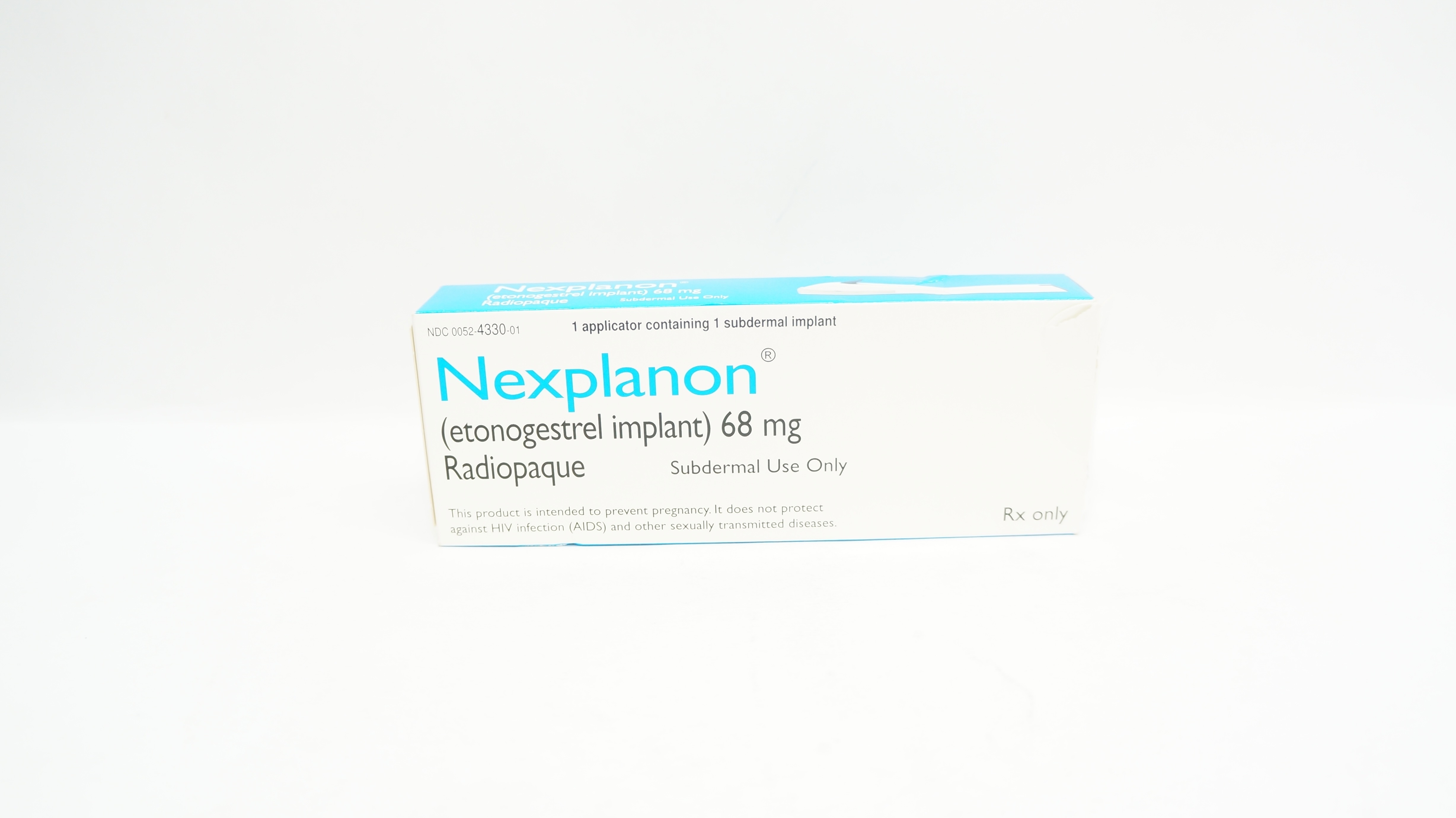 NDC 00052-4330-01 Nexplanon Radiopaque Etonogestrel Implant 68mg (x)