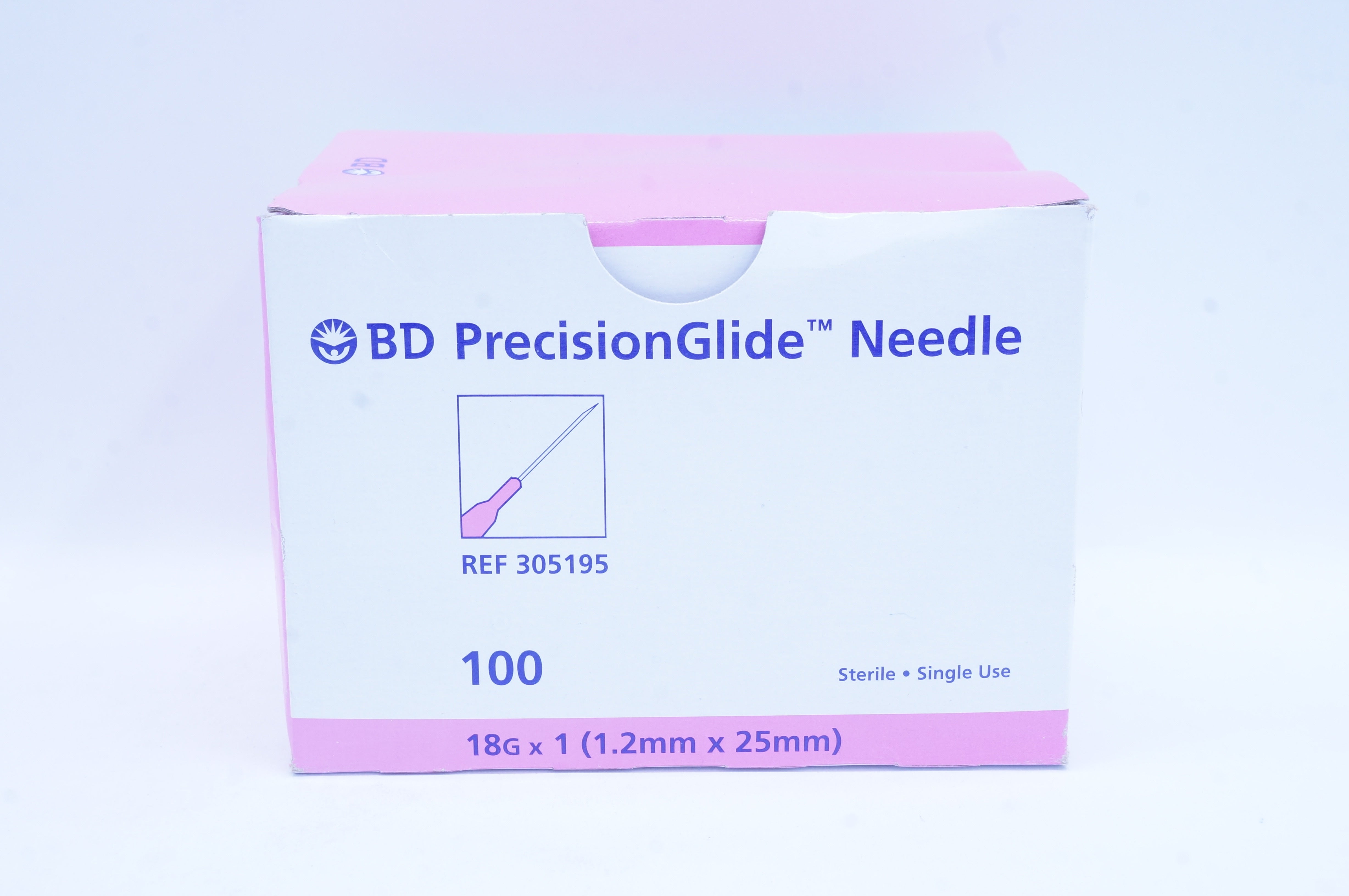BD 305195 PrecisionGlide Ndle 18G x 1 - Box of 100