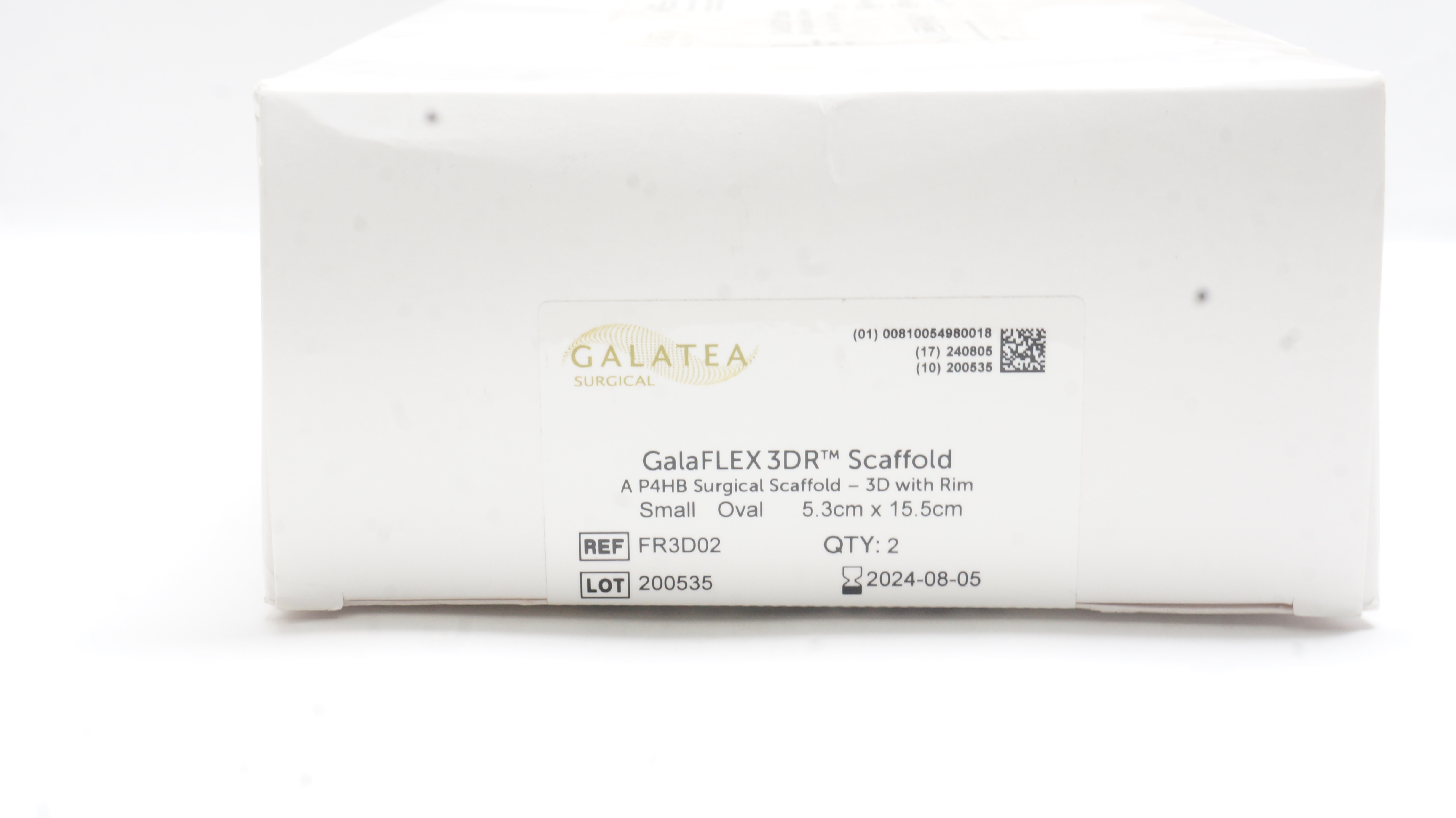 Galatea FR3D02 GalaForm 3D Formed Surgical Scaffold 5.3 x 15.5cm - Pack of 2
