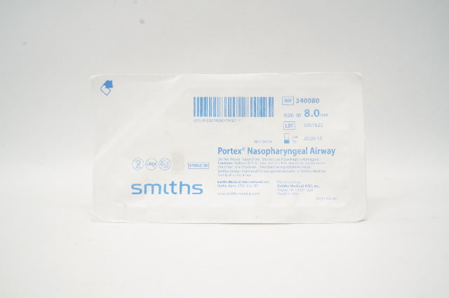 Smiths Medical 340080 Portex Nasopharyngeal Airway, Size: ID 8.0mm (x)