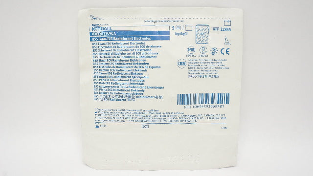 Tyco 22855 Kendall 855 Foam ECG Radiolucent Electrodes - Pack of 5 (x)