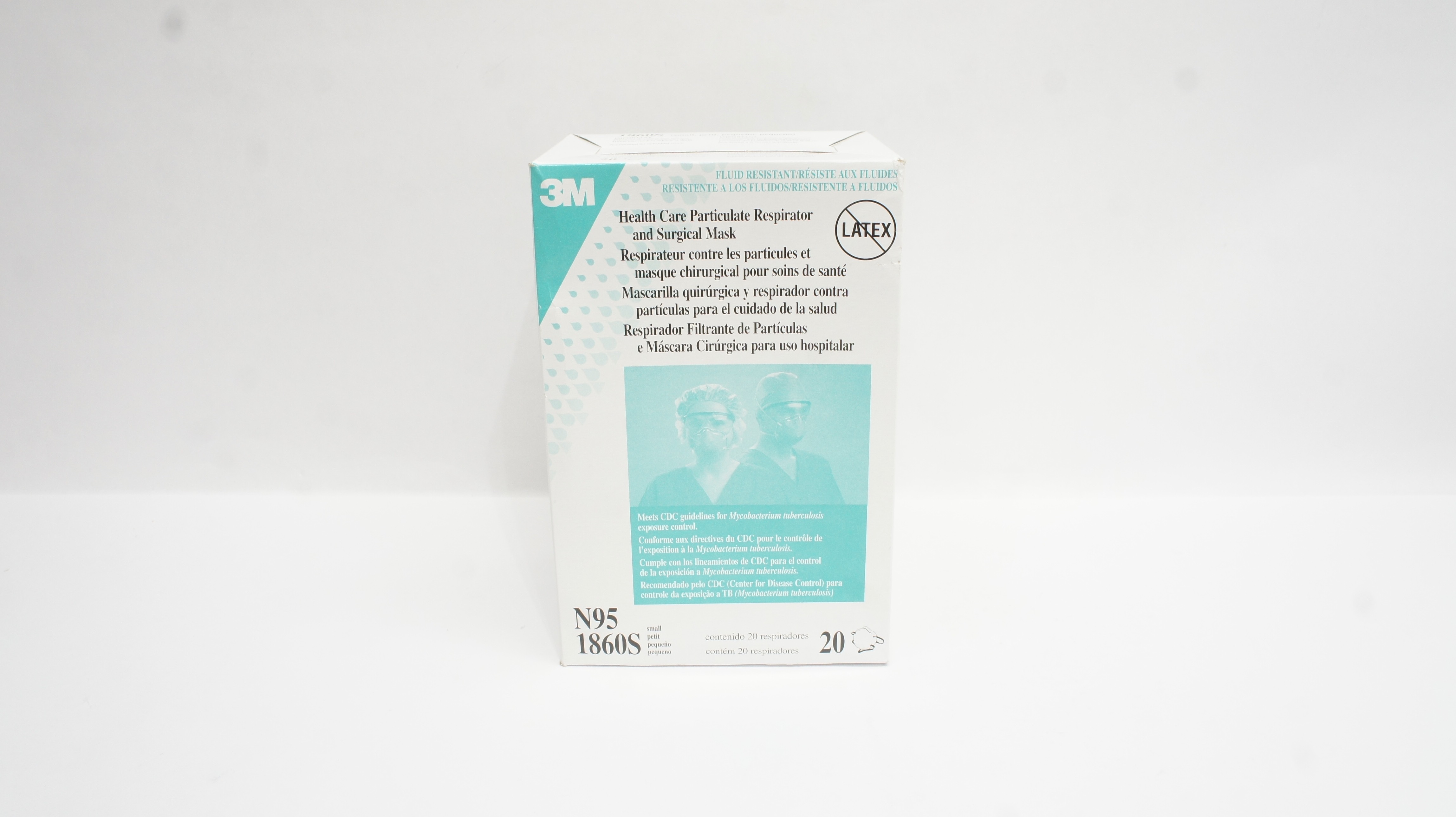 3M 1860S Health Care Particulate Respirator and Surgical Mask Small - Box of 20