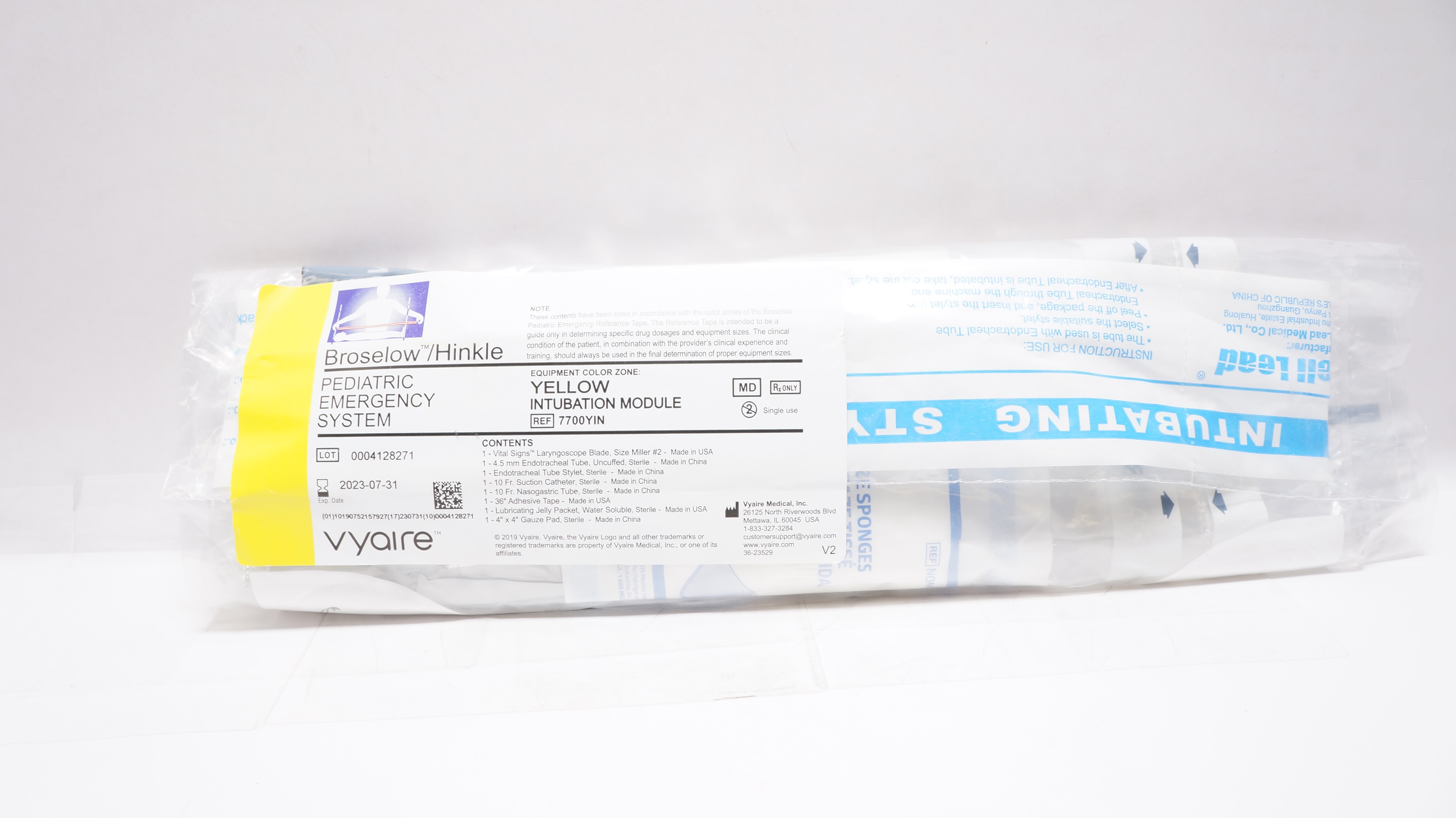 Vyaire 7700YIV Broselow/Hinkle Pediatric Emergency System IV Delivery Module (x)