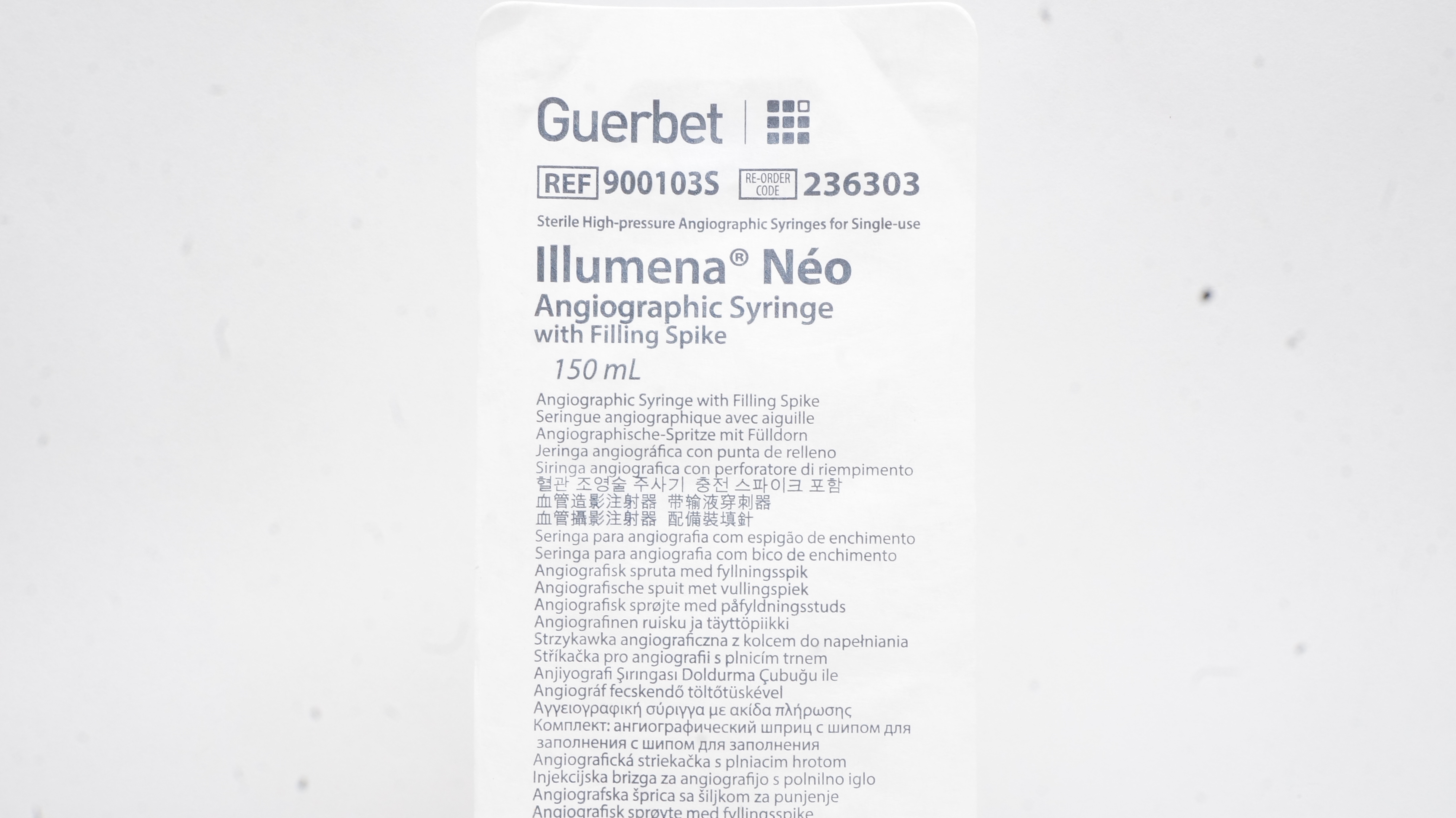 Shenzhen Medical 900103S Guerbet Illumena Angiographic Syringe 150mL (x)