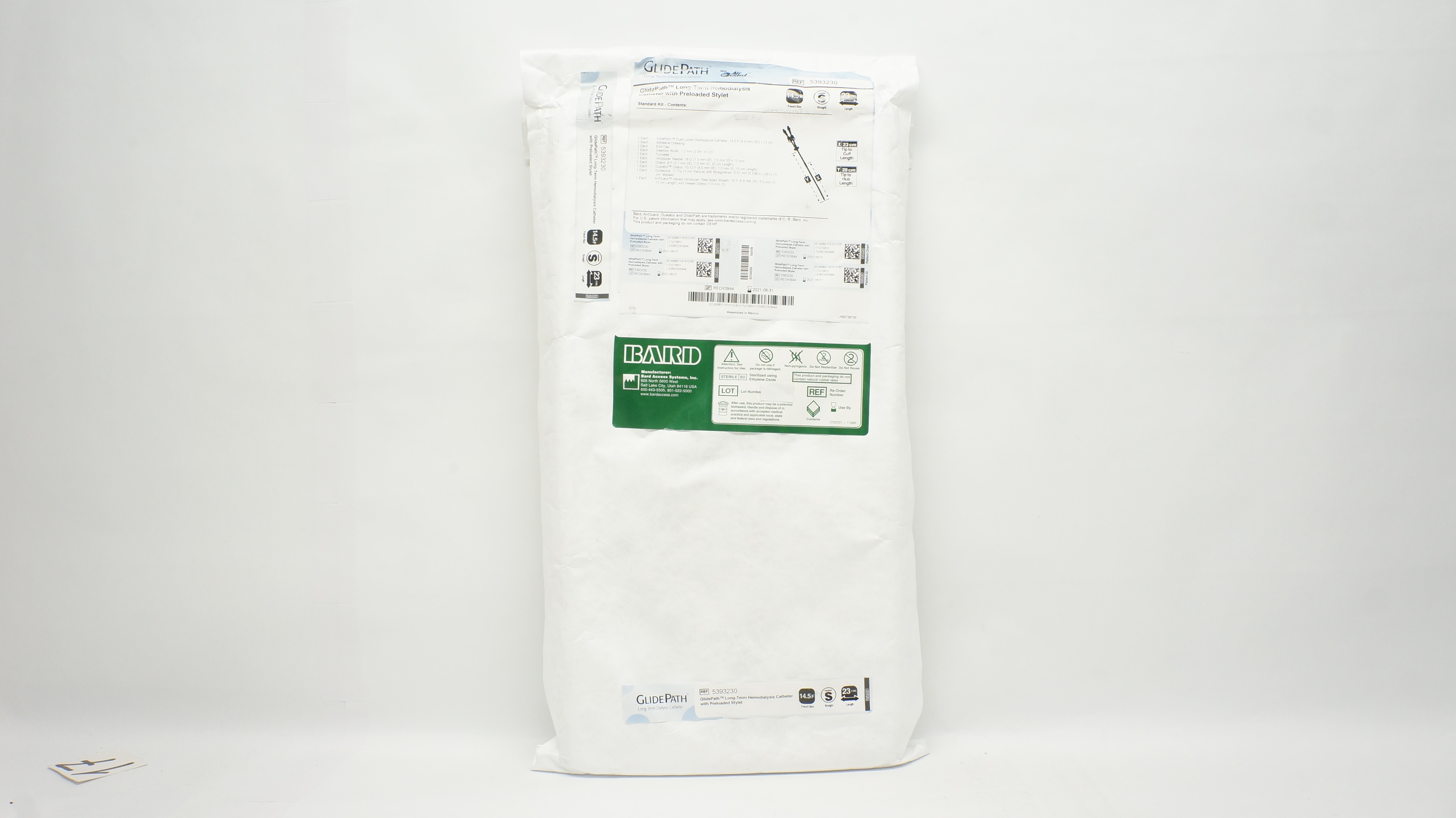 Bard 5393230 GlidePath Long-Term Hemodialysis Cath. 14.5F x 23 cm (x)