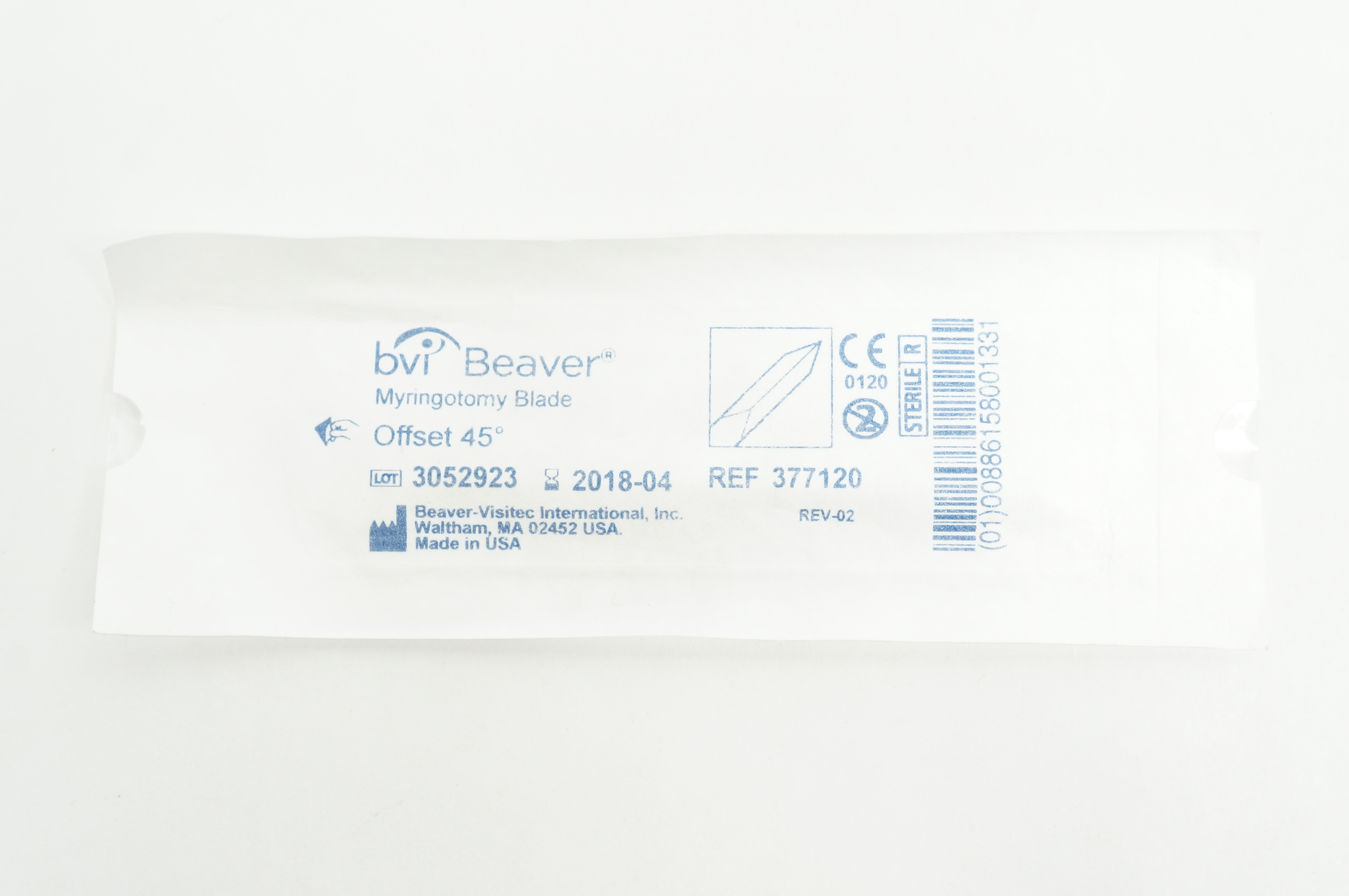 BVI Beaver 377120 Myringotomy Blade Offset 45degree (x)