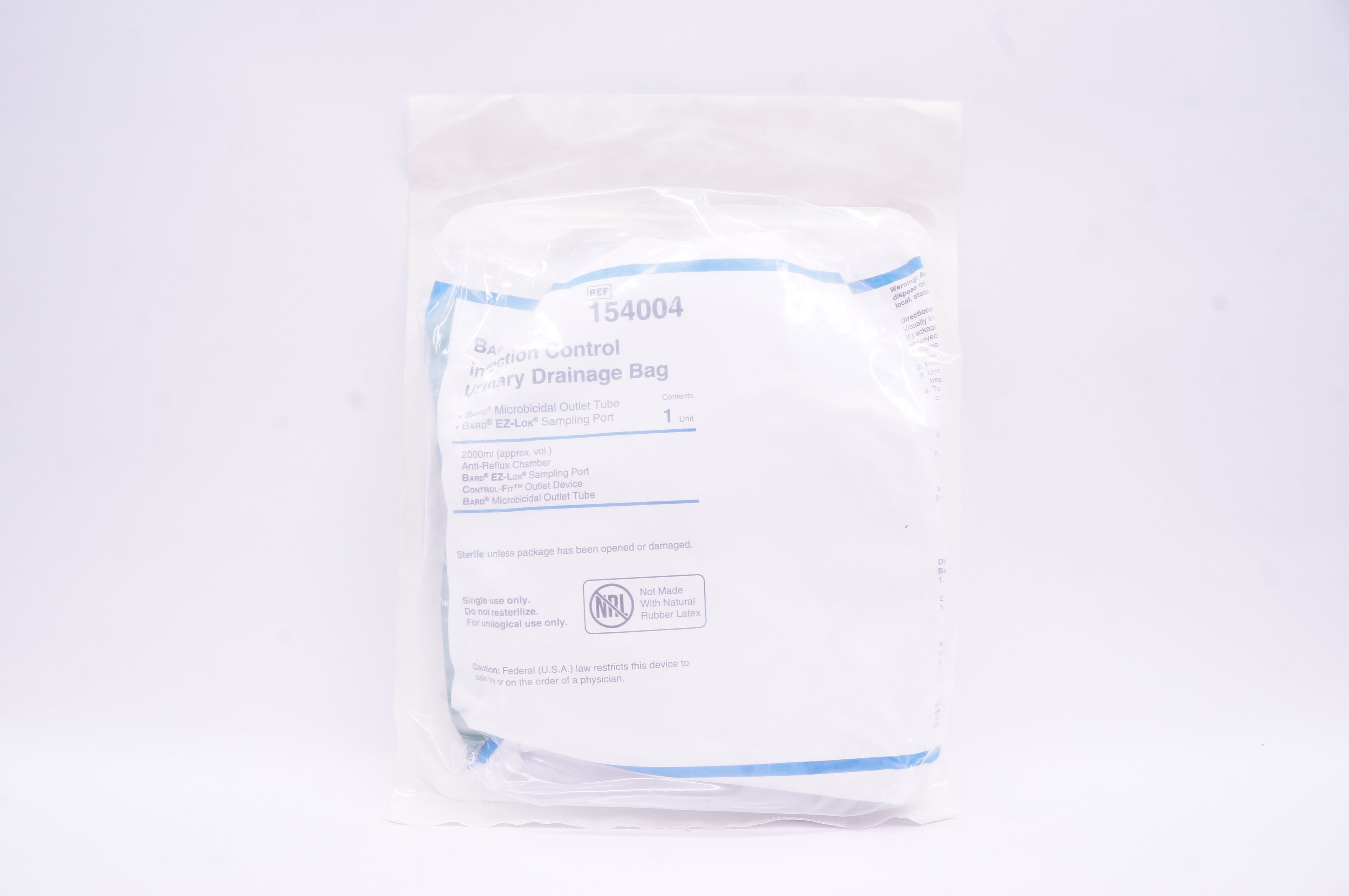 Bard 154004 Infection Control Urinary Drainage Bag