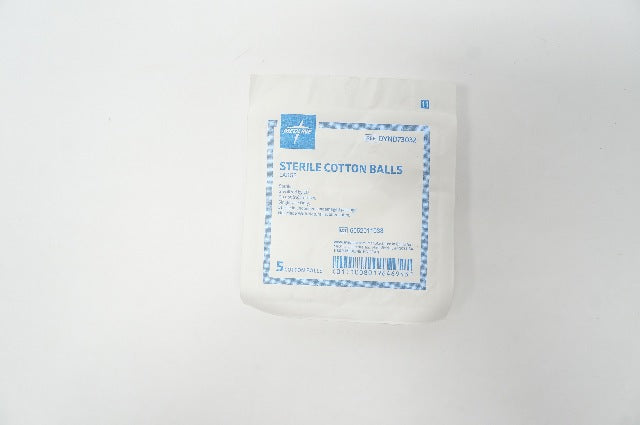 Medline DYND73032 Sterile Cotton Balls-Large - Pack of 5