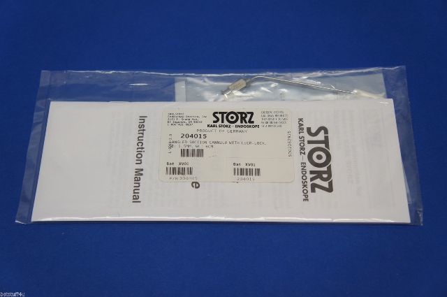 Karl Storz 204015 Angled Suction Cannula With Luer-Lock, Diameter 1.5mm, WL 6cm