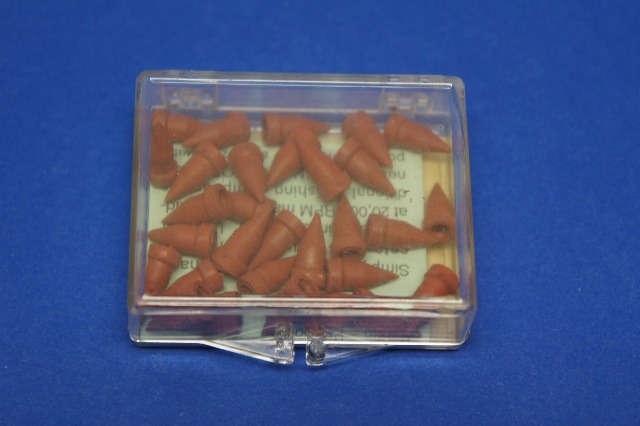 Polisher Dental Point Brown Unmounted Snap-On Type 0.50inch ~ Box of 30