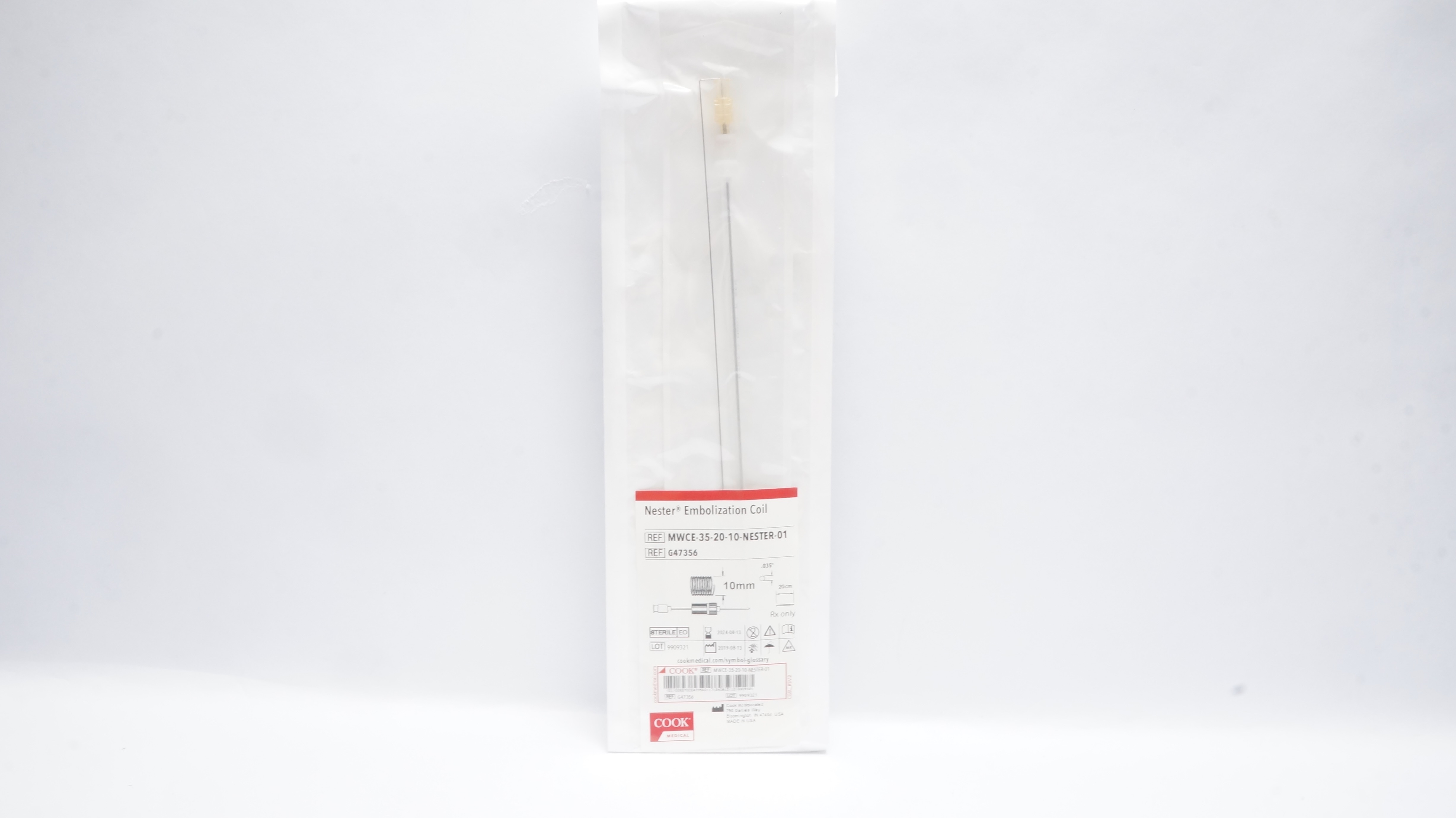 Cook Medical G47356 Nester Embolization Coil 10mm x .035In x 20cm (x)