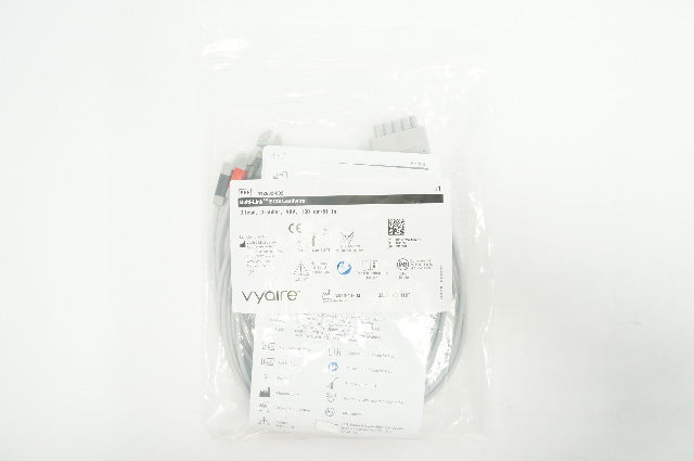 Vyaire Medical 412682-002 Multi-Link ECG Leadwire, 3-Lead, Grabber, AHA, 51in