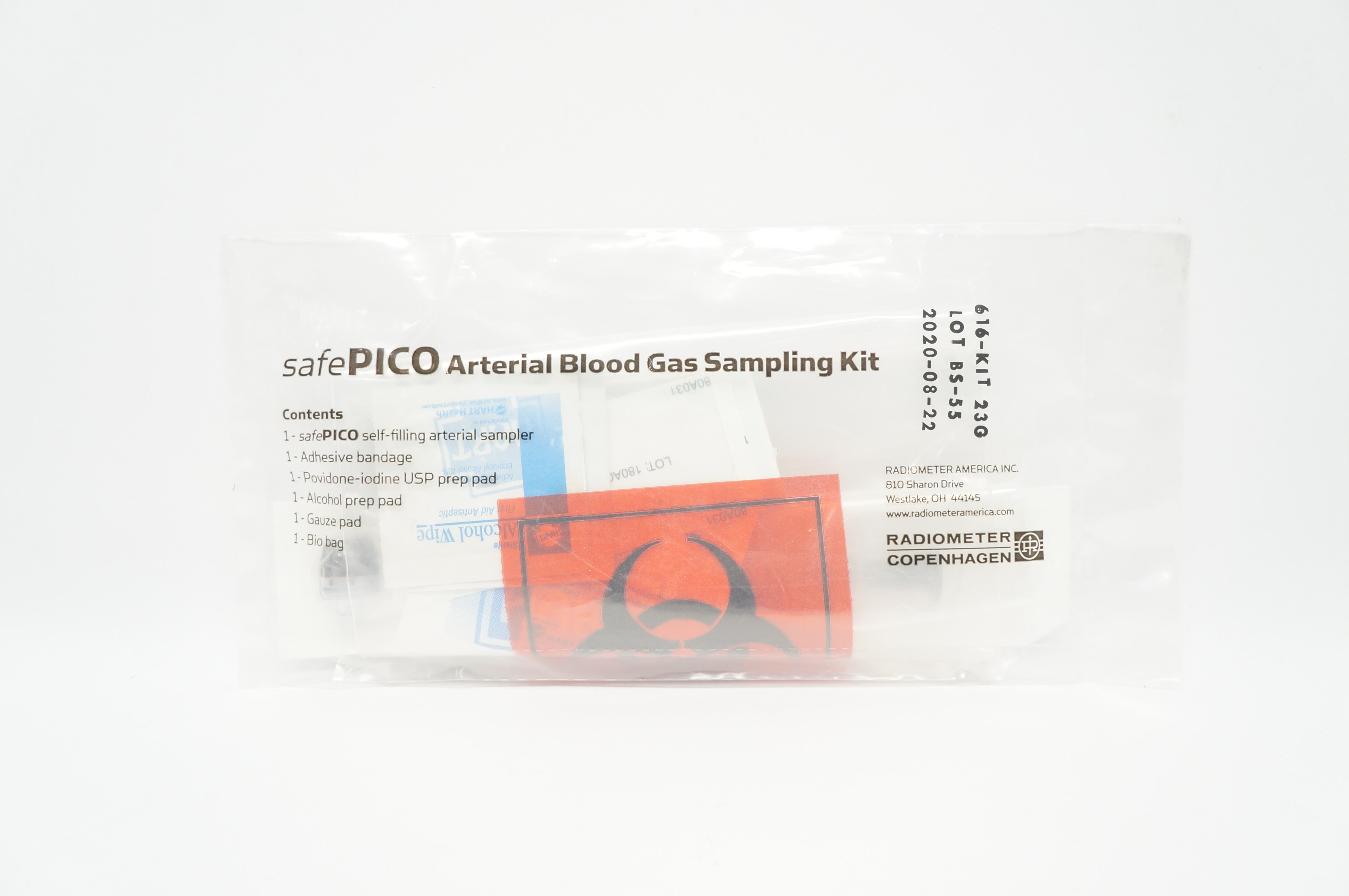 Radiometer Copenhagen 616-KIT SafePico Arterial Blood Gas Sampling Kit (x)