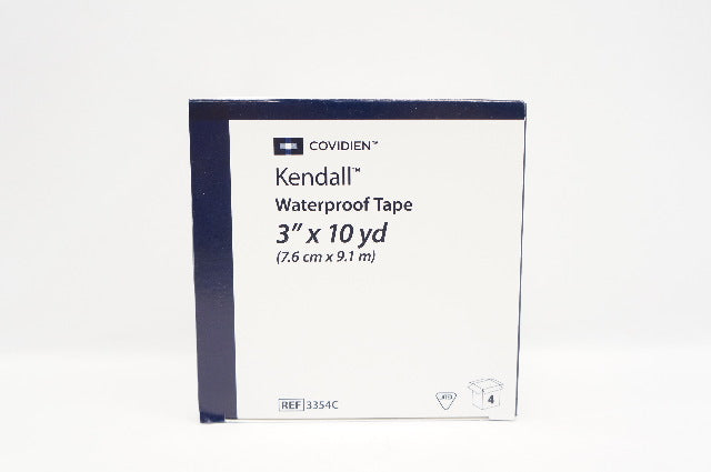 Covidien 3354C Kendall Waterproof Tape 3inch x 10yd - Box of 4