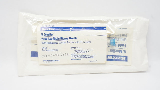 Baxter NL2114-001 V. Mueller Feild-Lee Brain Biopsy Ndle 17G x 9cm x 4mm