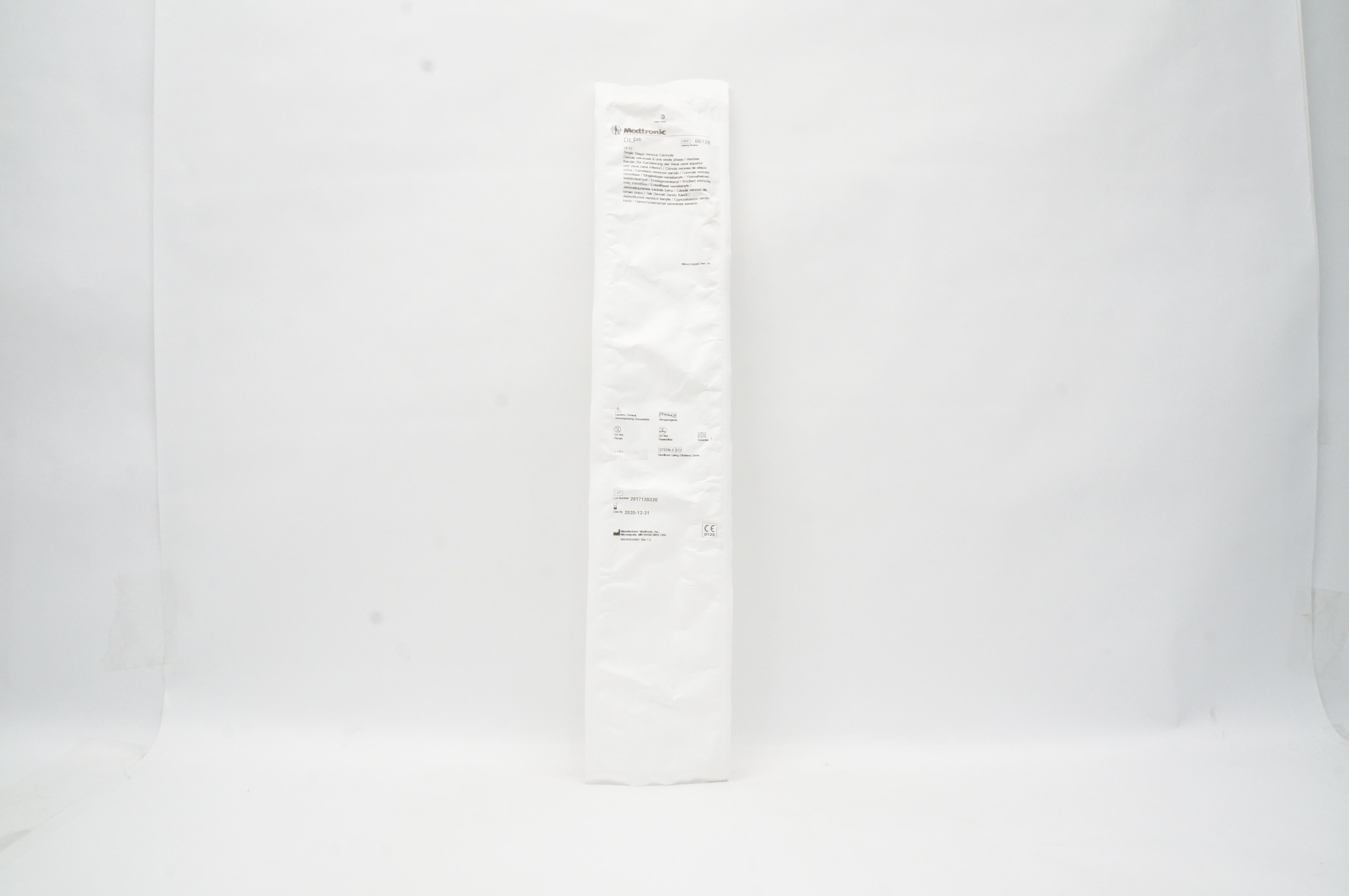 Medtronic 66128 DLP Single Stage Venous Cannula, Straight 28Fr (x)