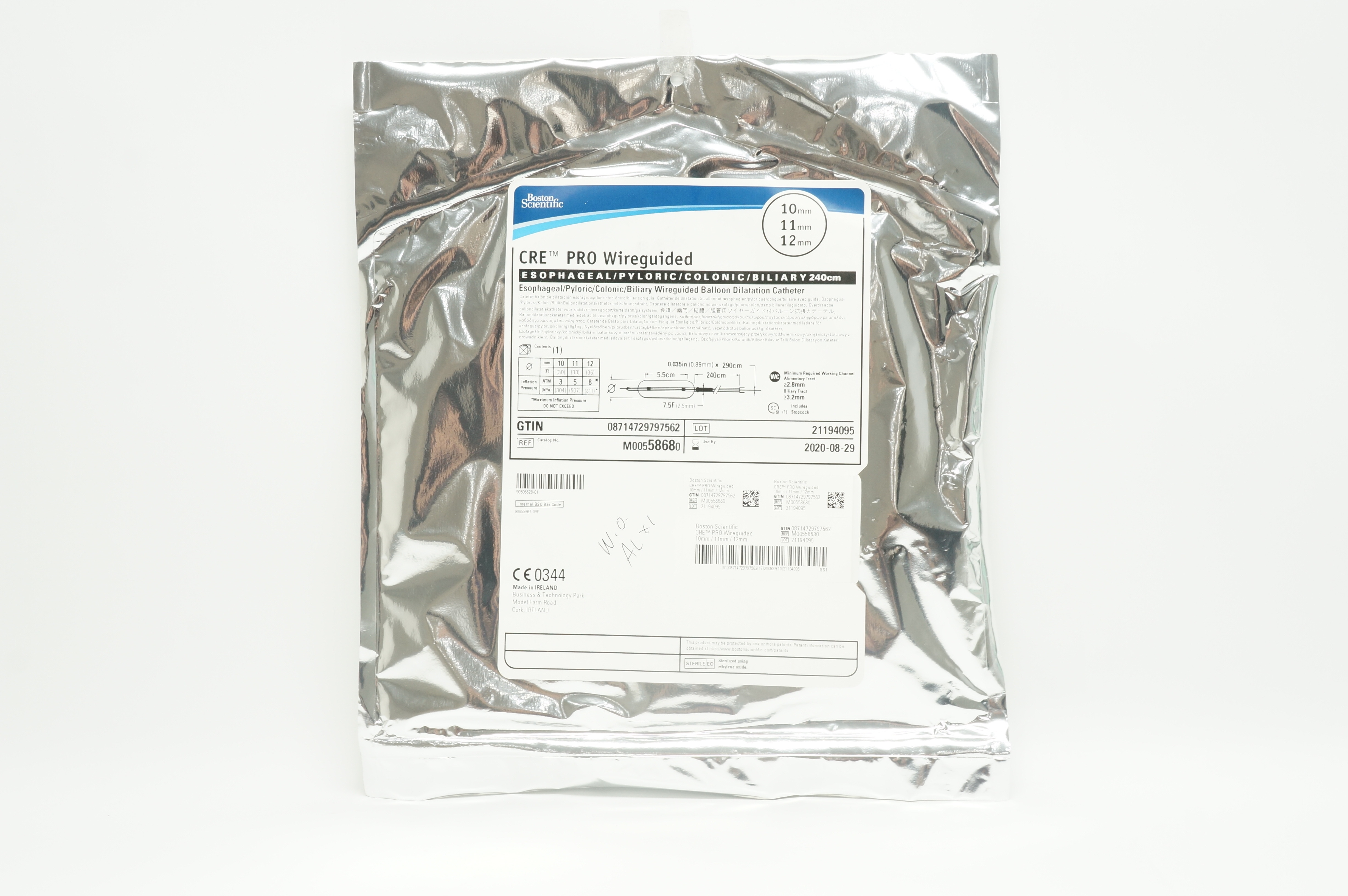 Boston Scientific M00558680 Colonic Dilatation Cath. 7.5F x 240cm (x)